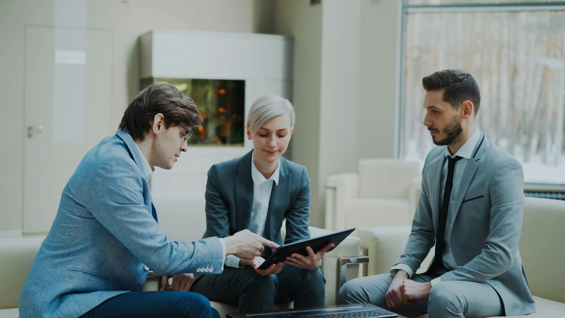Professionals in a business meeting
