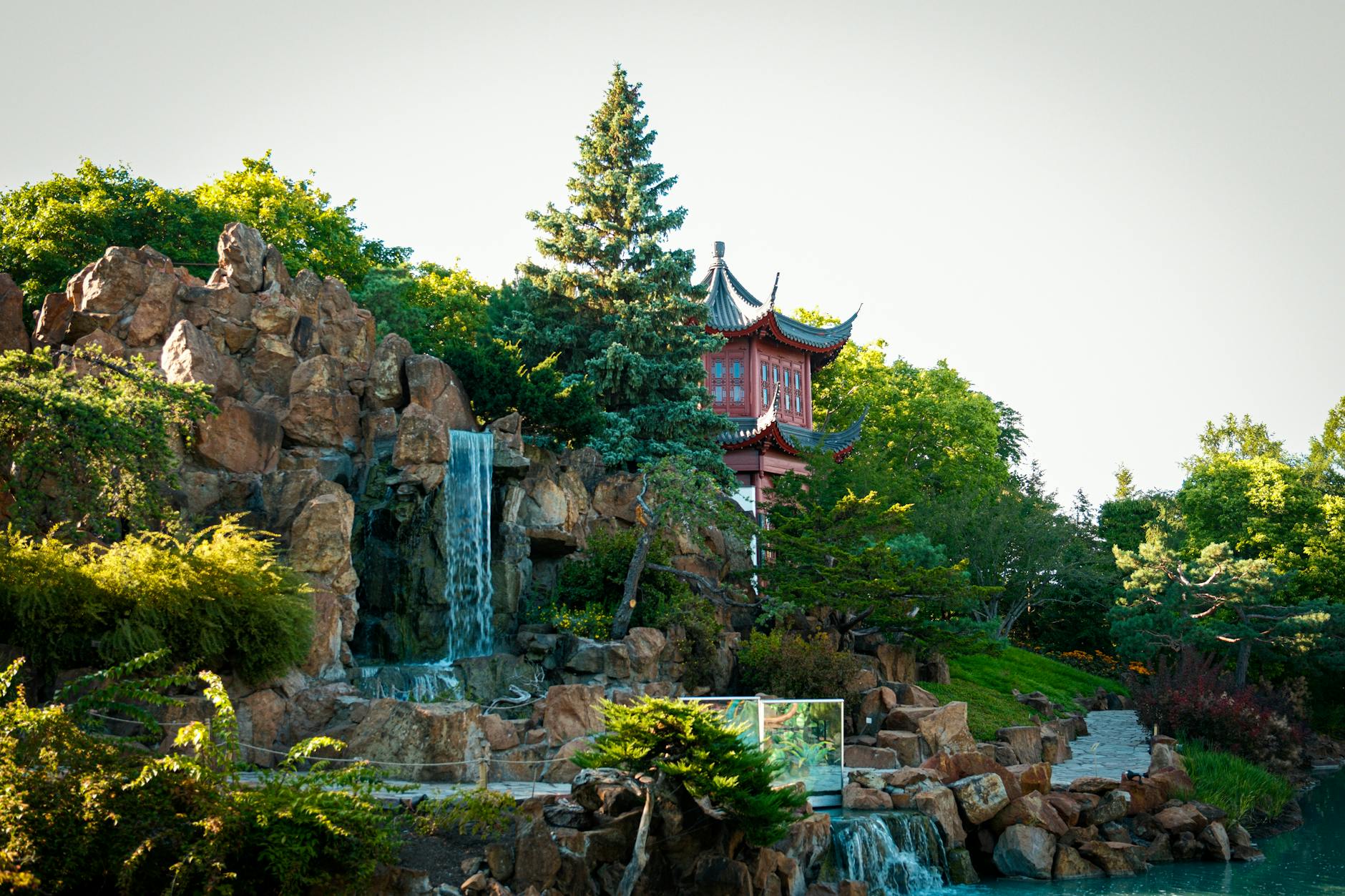 Waterfall in Montreal Chinese Garden