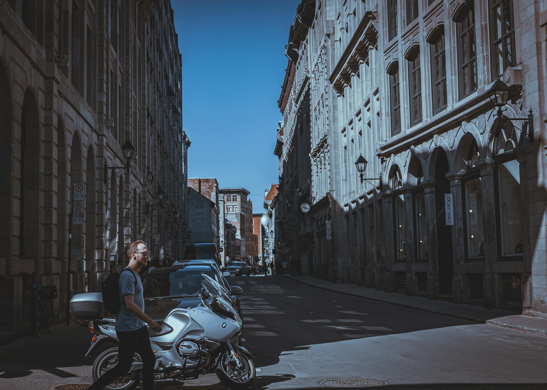 Historic street in Old Montreal