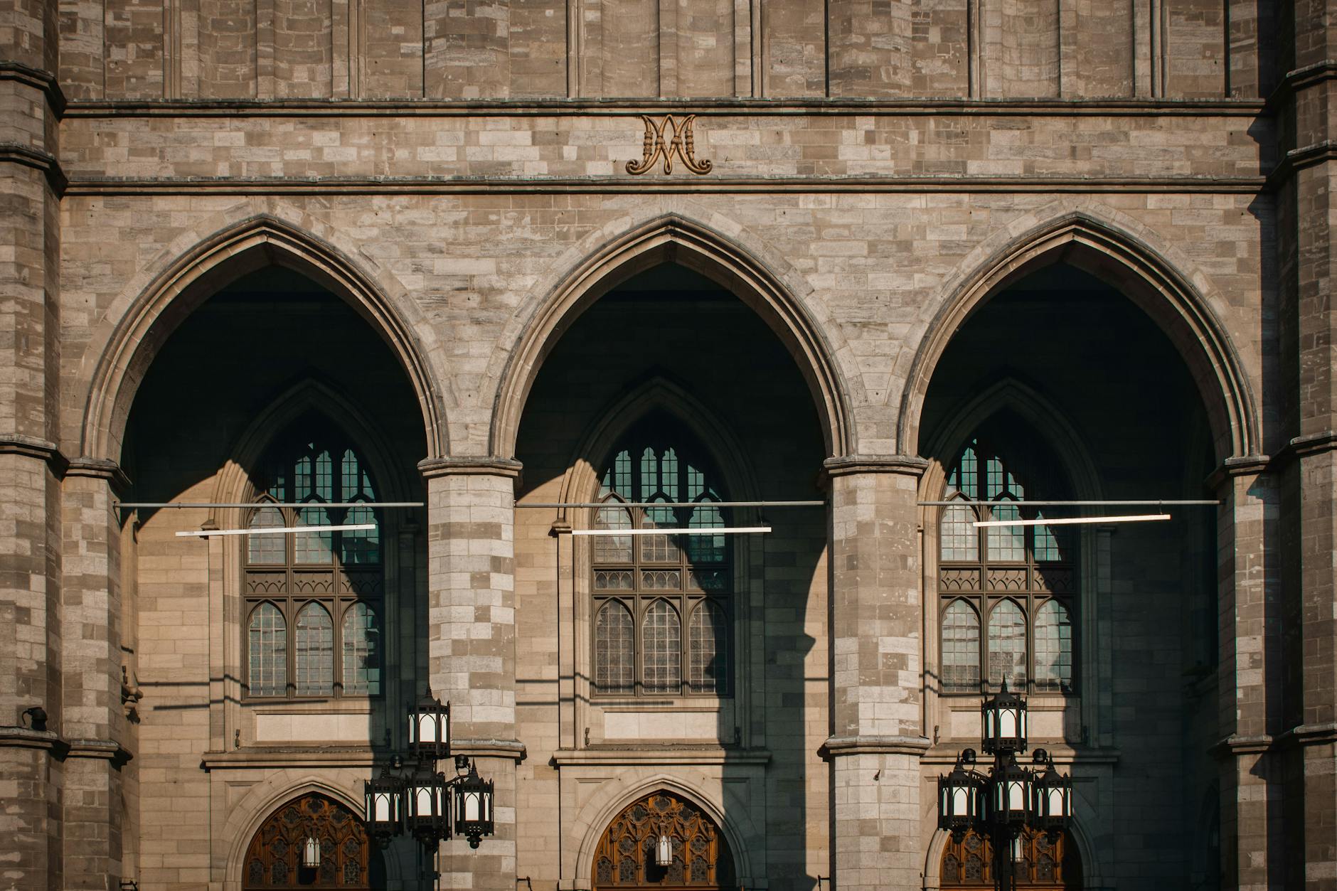 Notre-Dame Basilica facade in Montreal