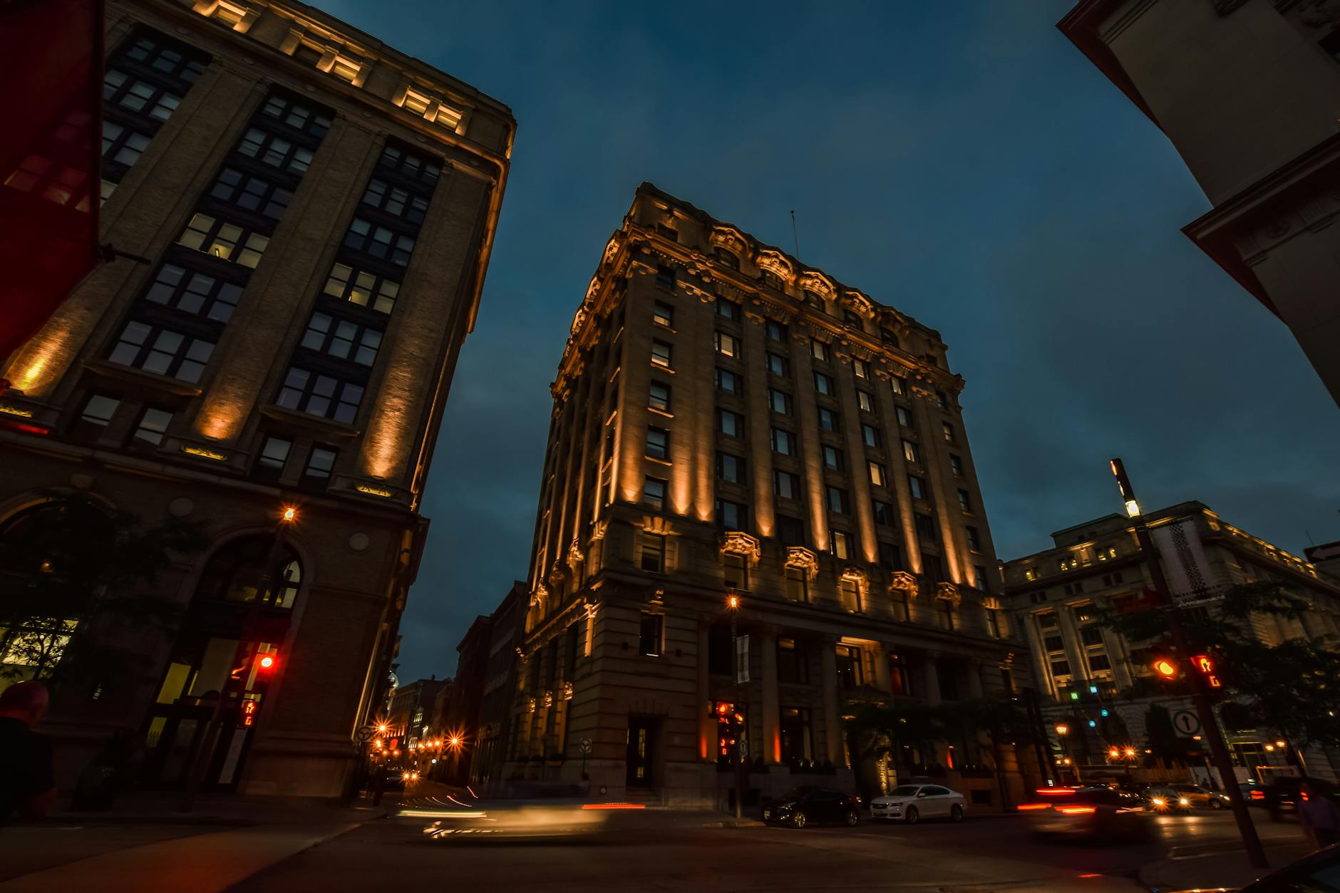 Montreal night cityscape