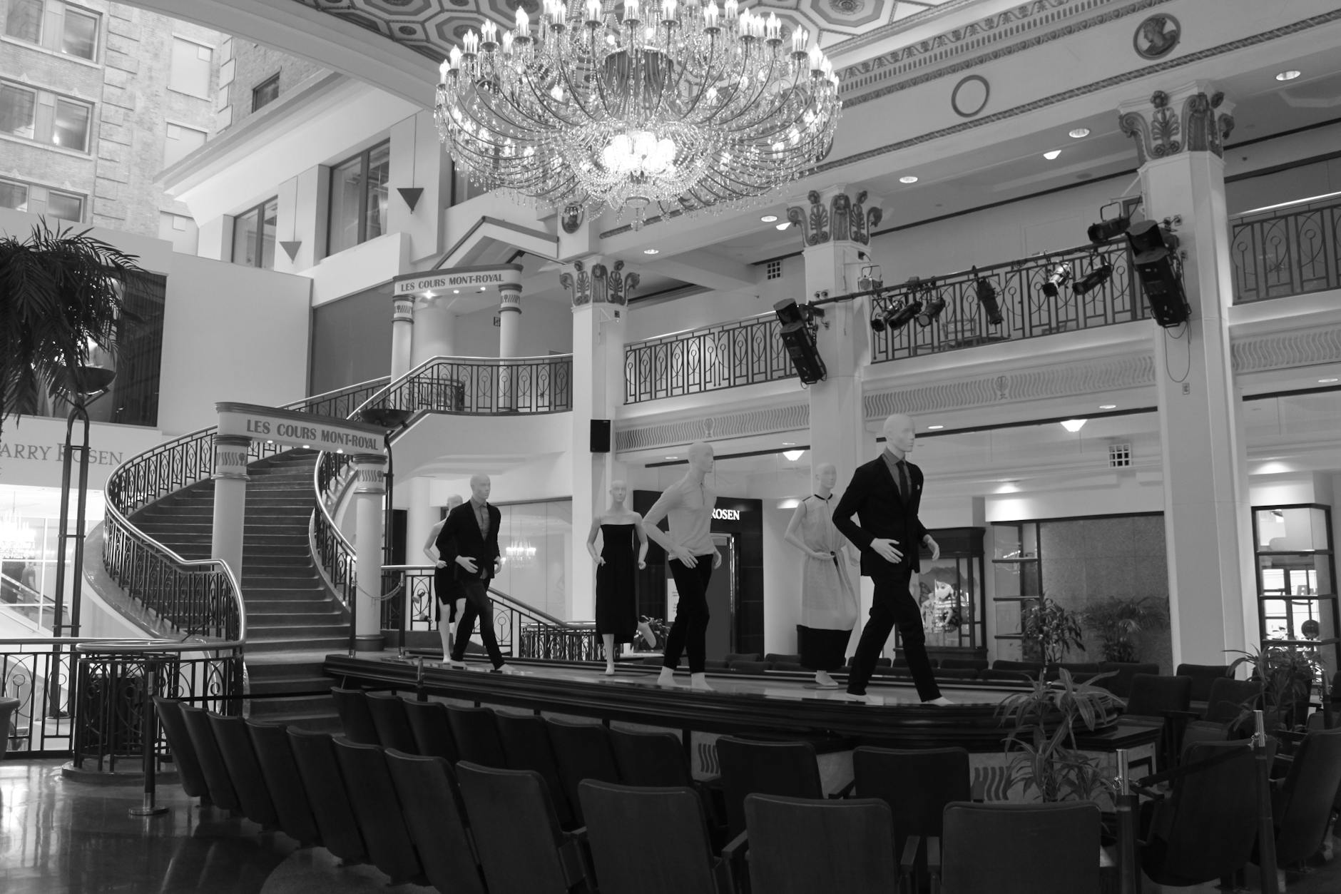 Shopping interior at Les Cours Mont-Royal in Montreal