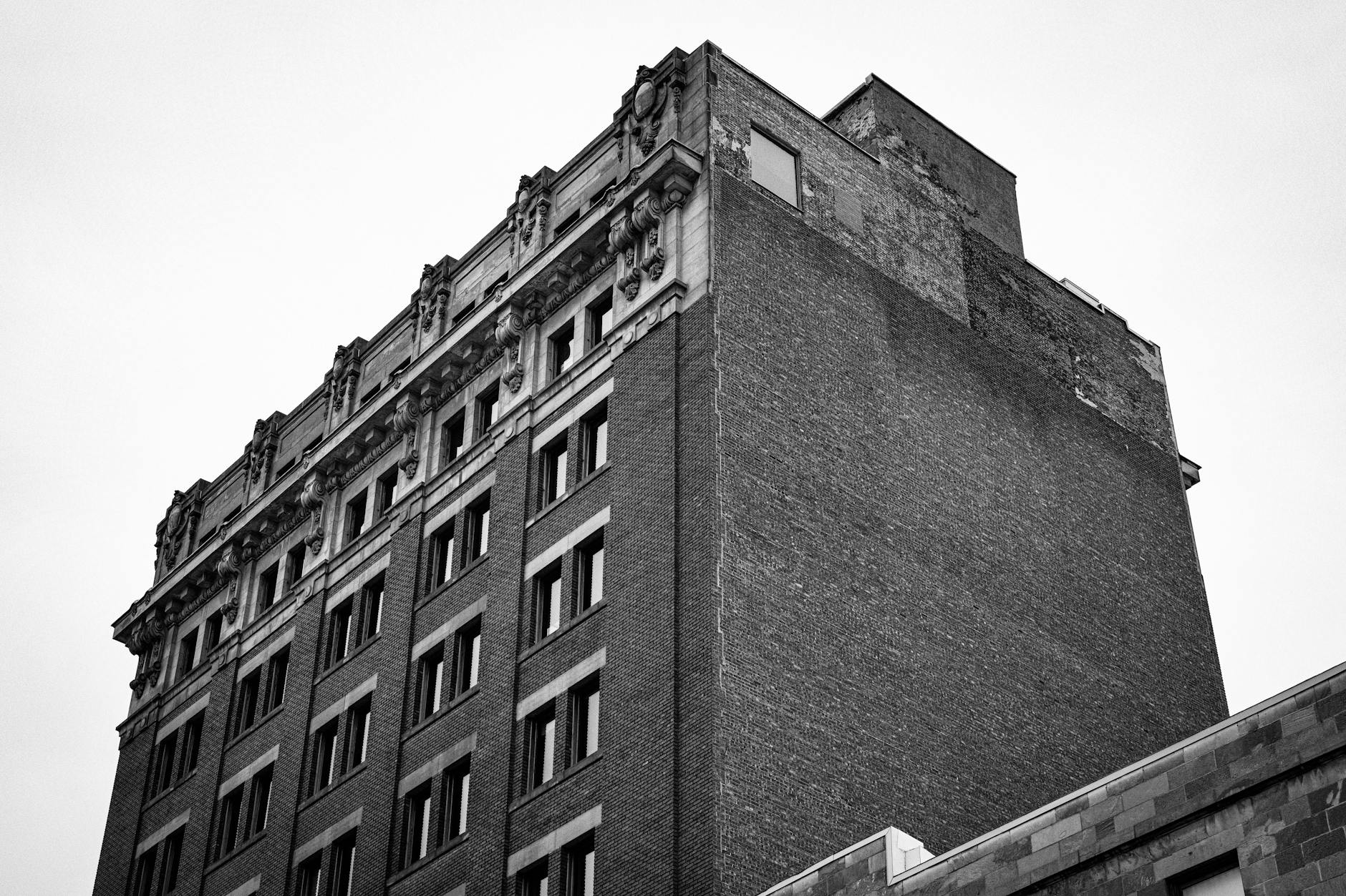 Historic brick building in Montreal