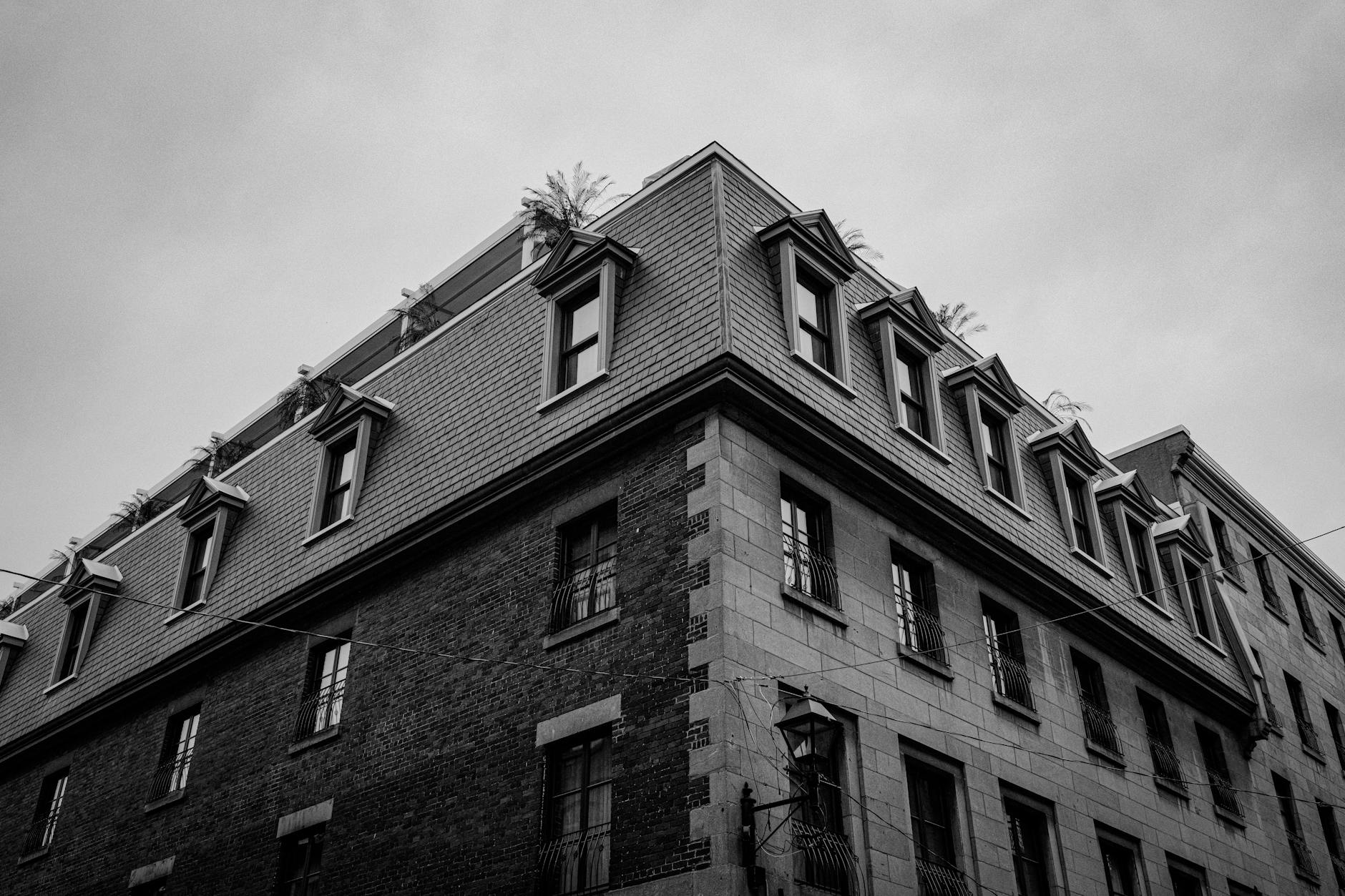 Historic stone building in Old Montreal