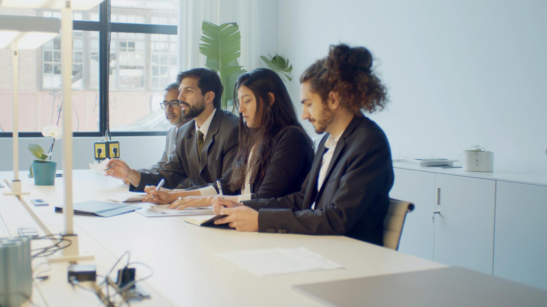 Group business strategy meeting