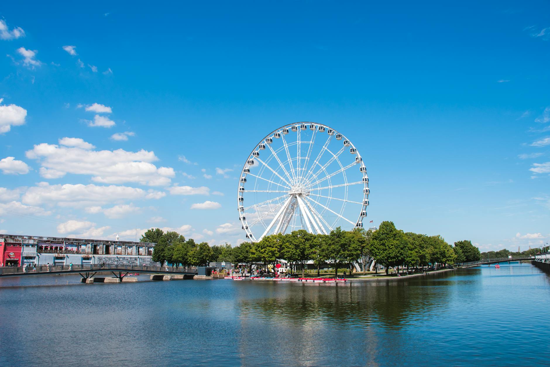 Ferris wheel by the Montreal waterfront