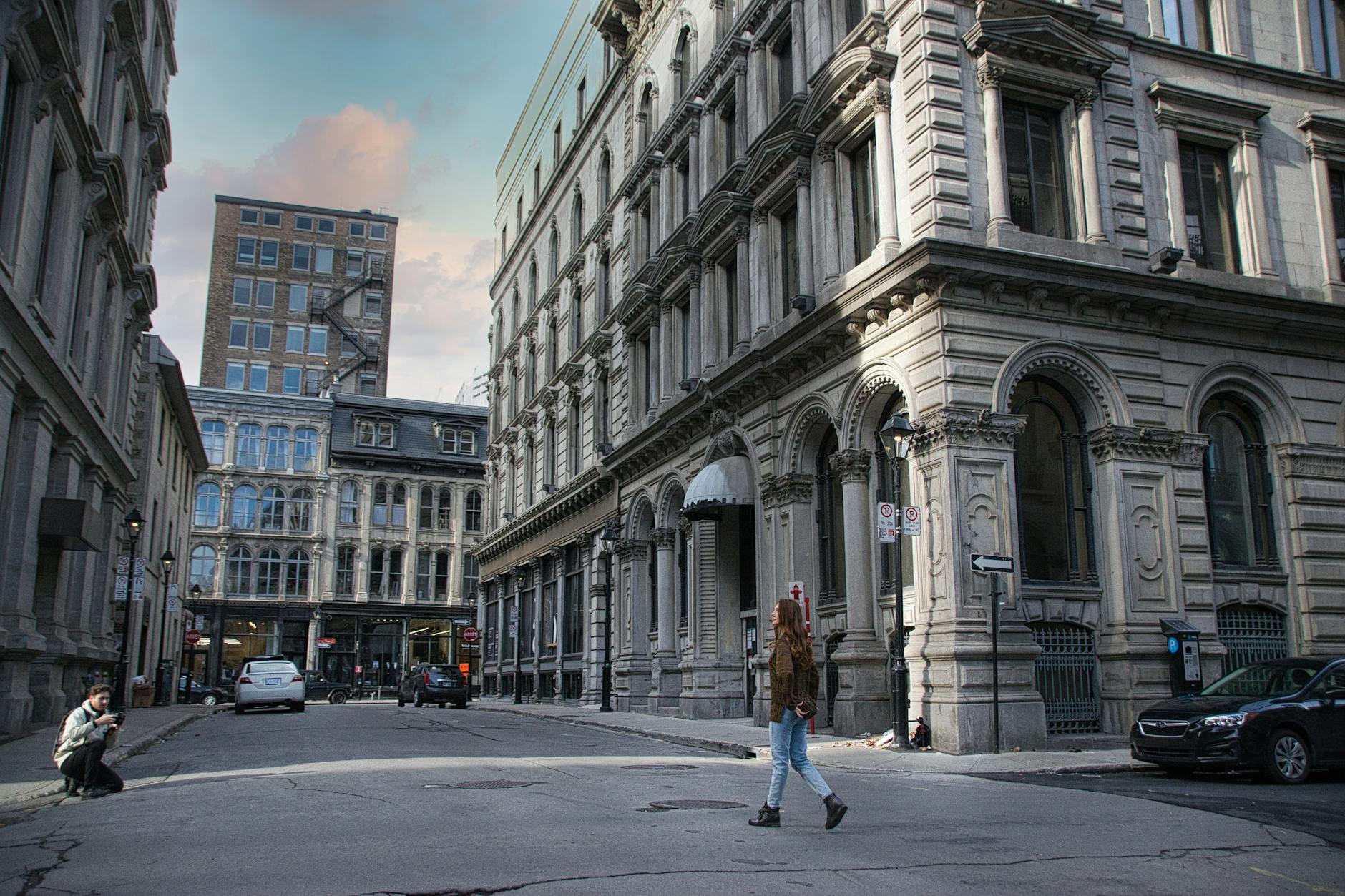 Old Montreal historic streetscape