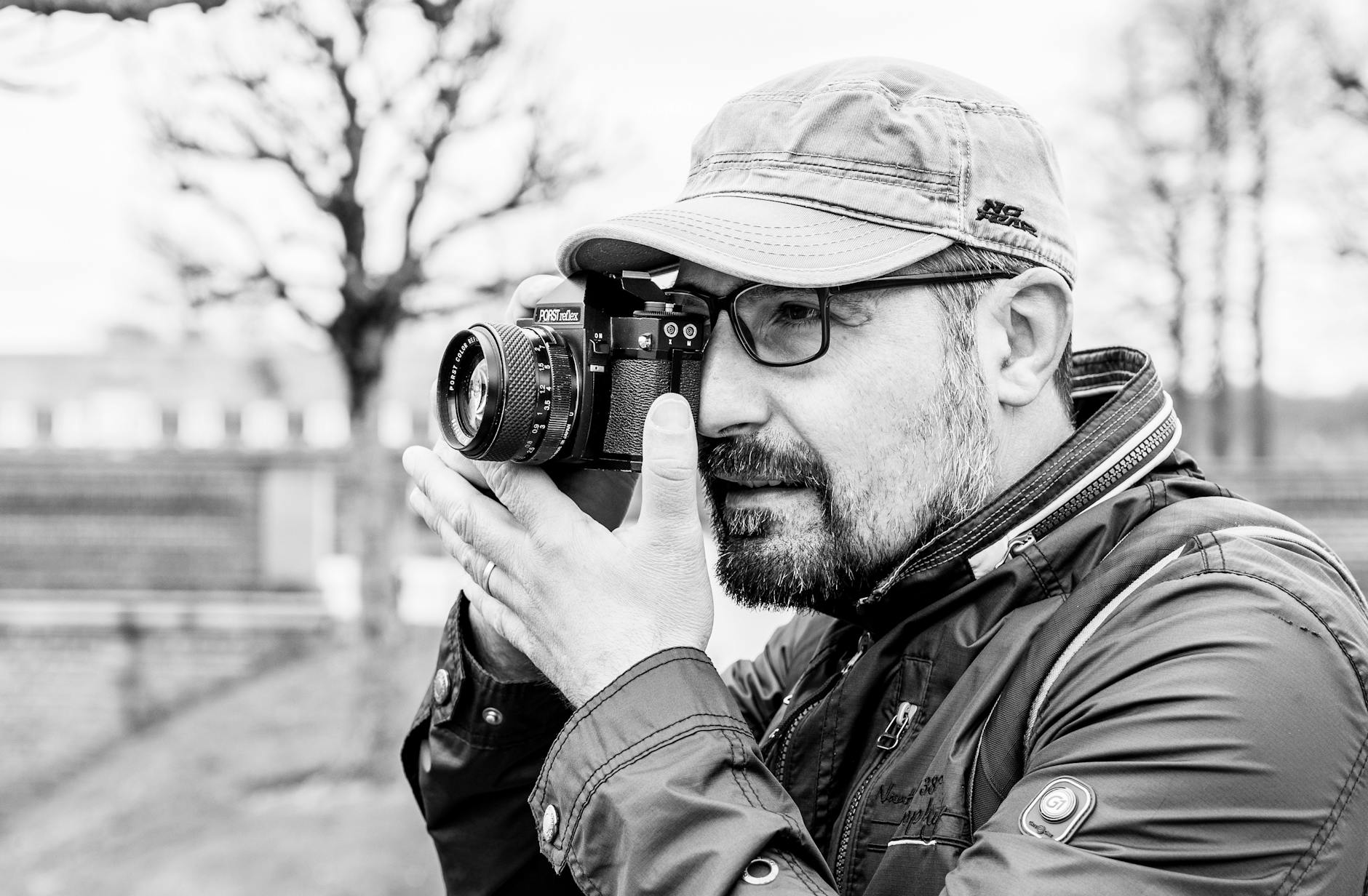 Photographer working outdoors in Germany