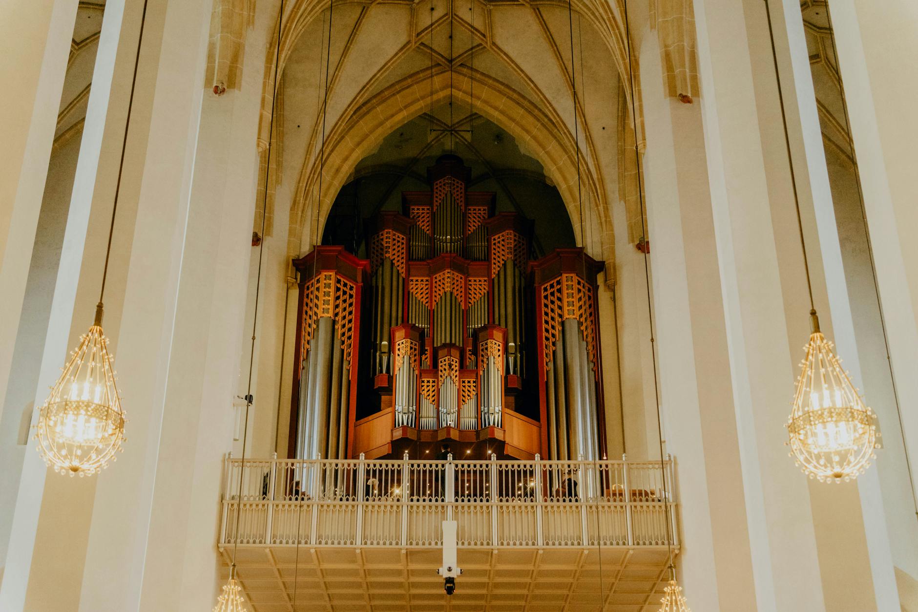Pipe organ inside a Munich church