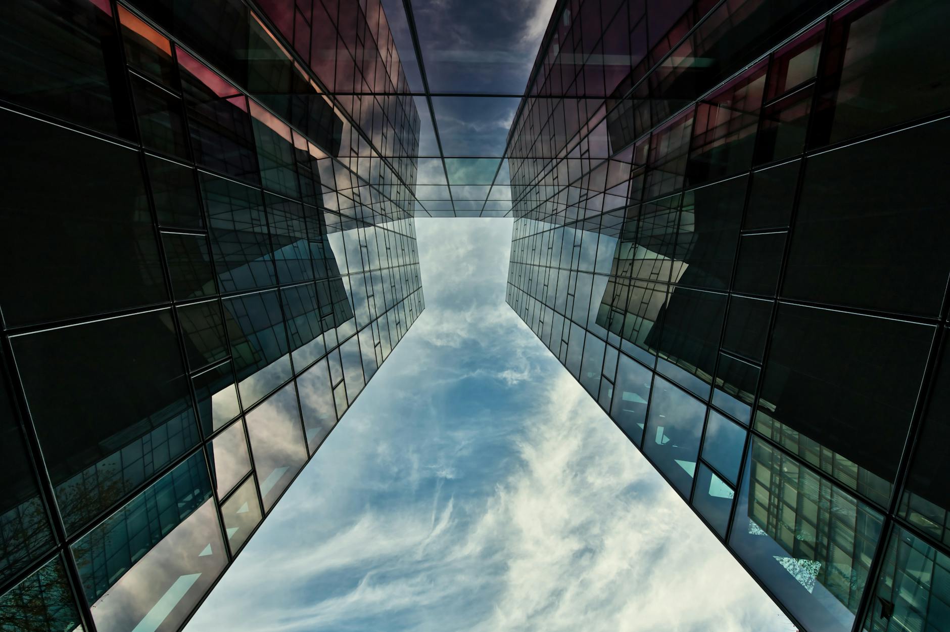 Modern glass facade in Munich