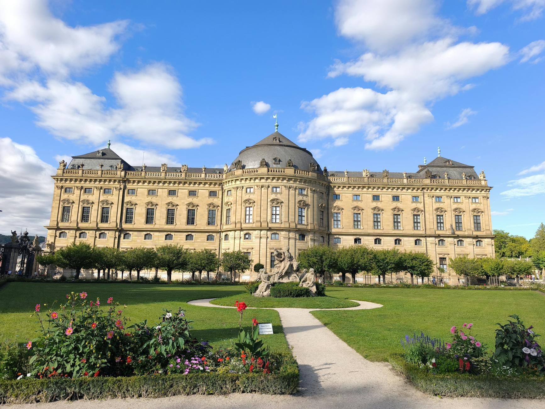 Residenz Palace gardens in Munich