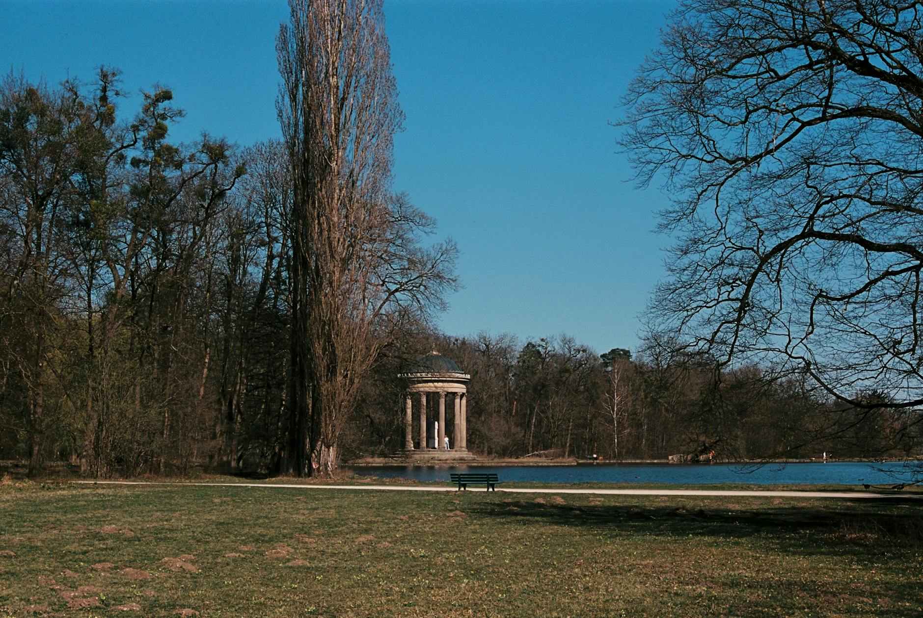 English Garden temple scene in Munich