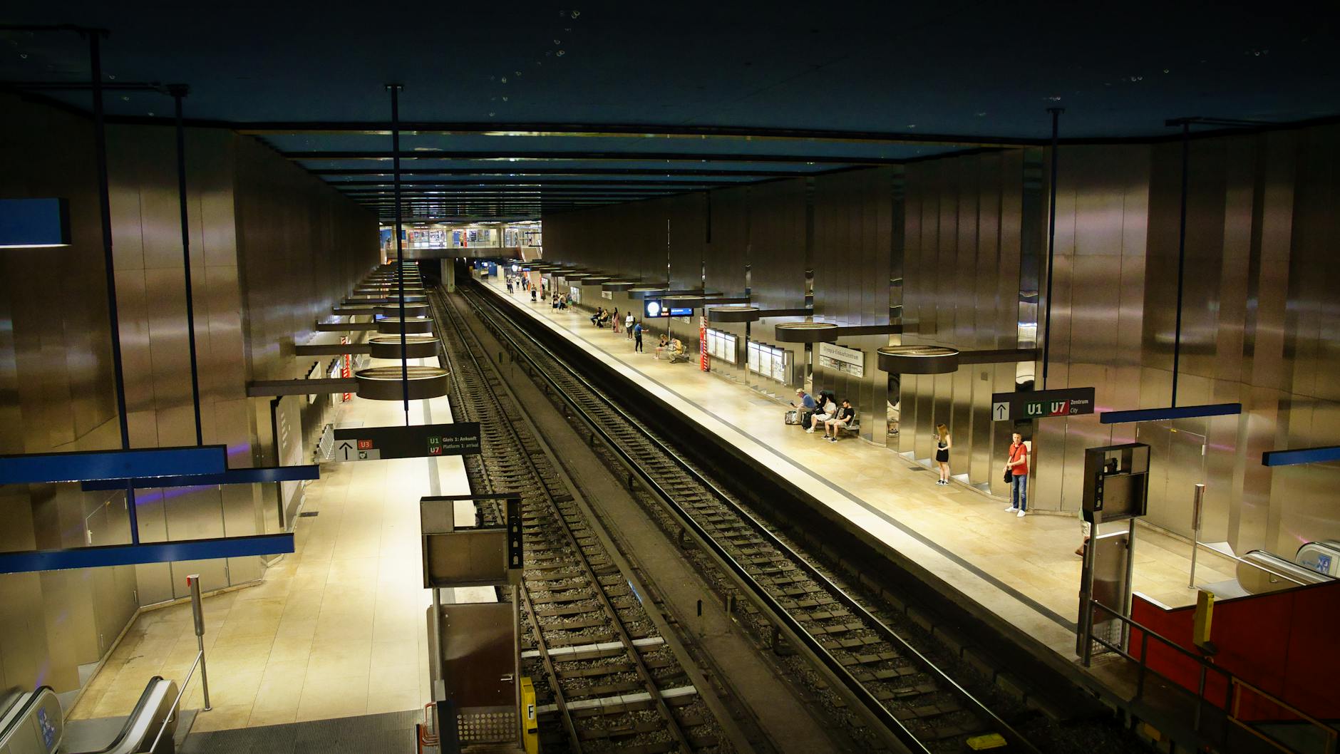 Underground subway station in Munich