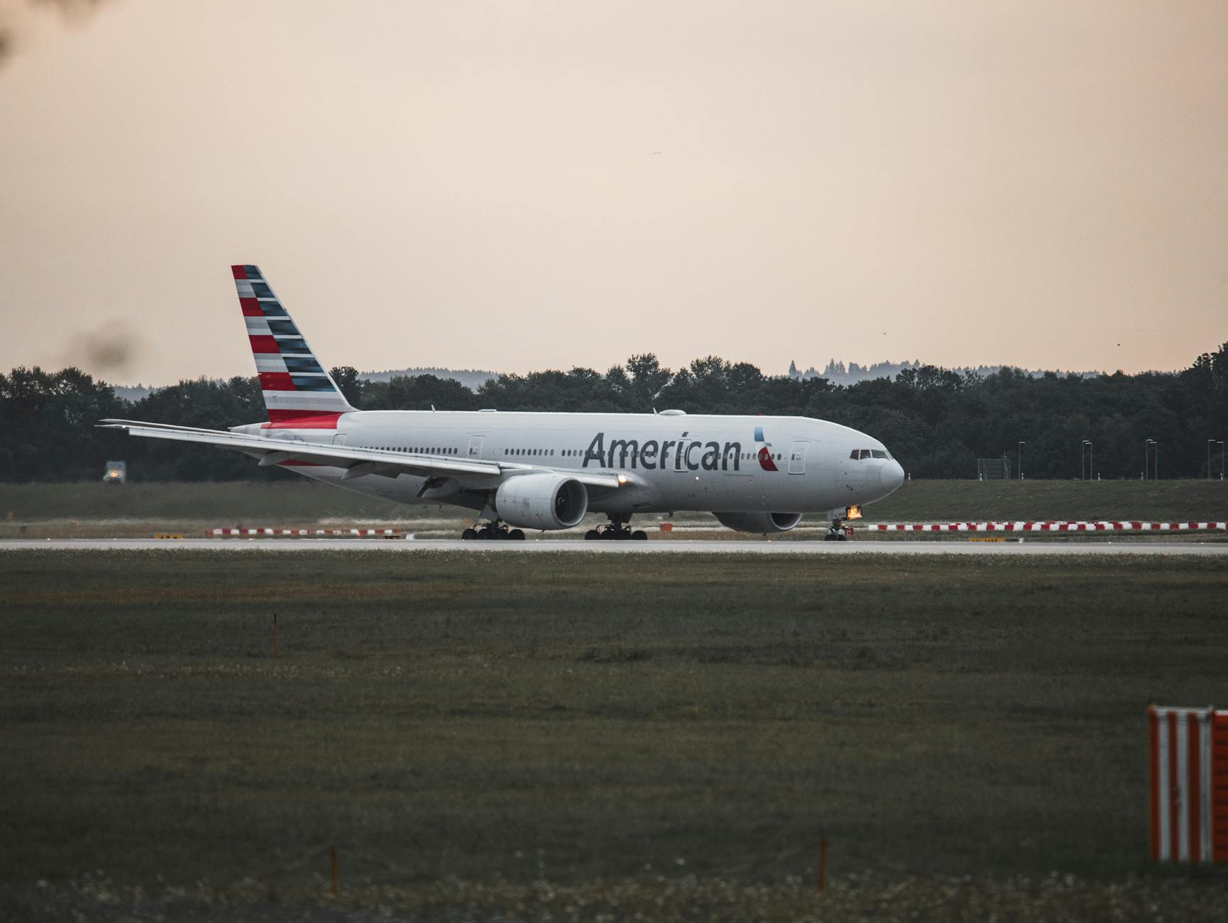 Aircraft on the runway at Munich Airport