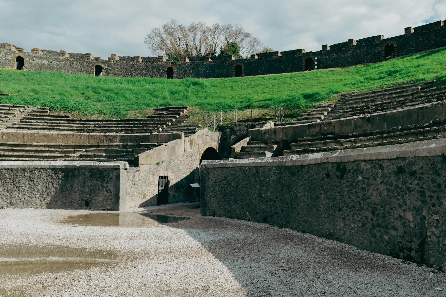 Ancient Roman amphitheater in Pompeii