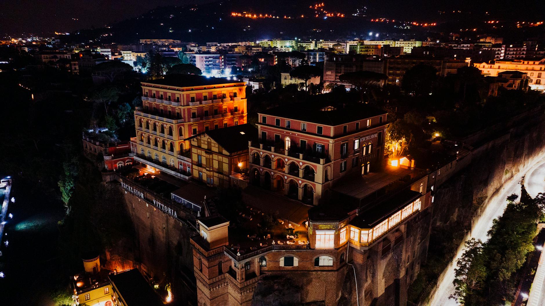 Sorrento city lights at night