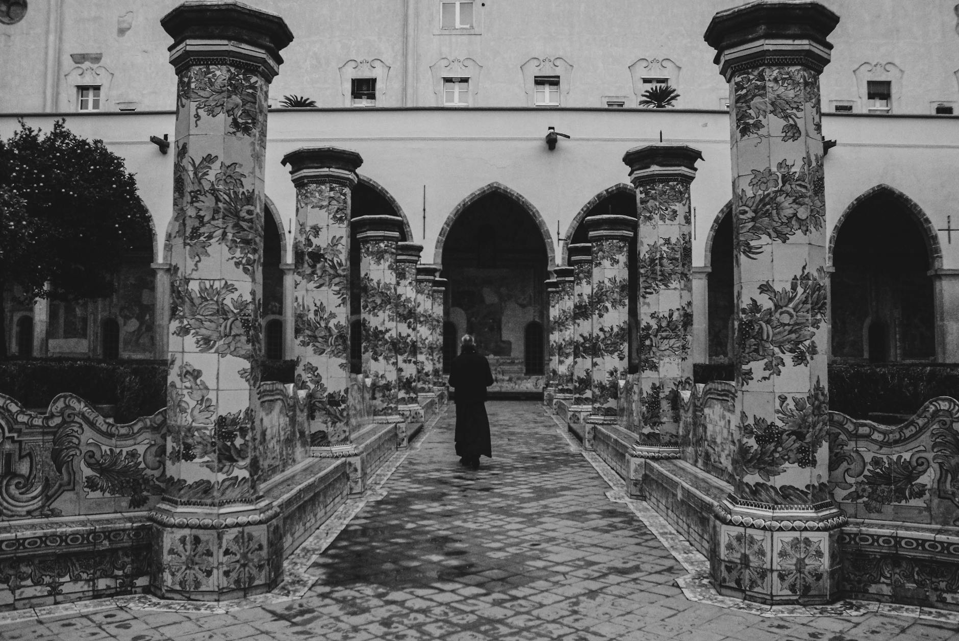 Cloister at Santa Chiara in Naples