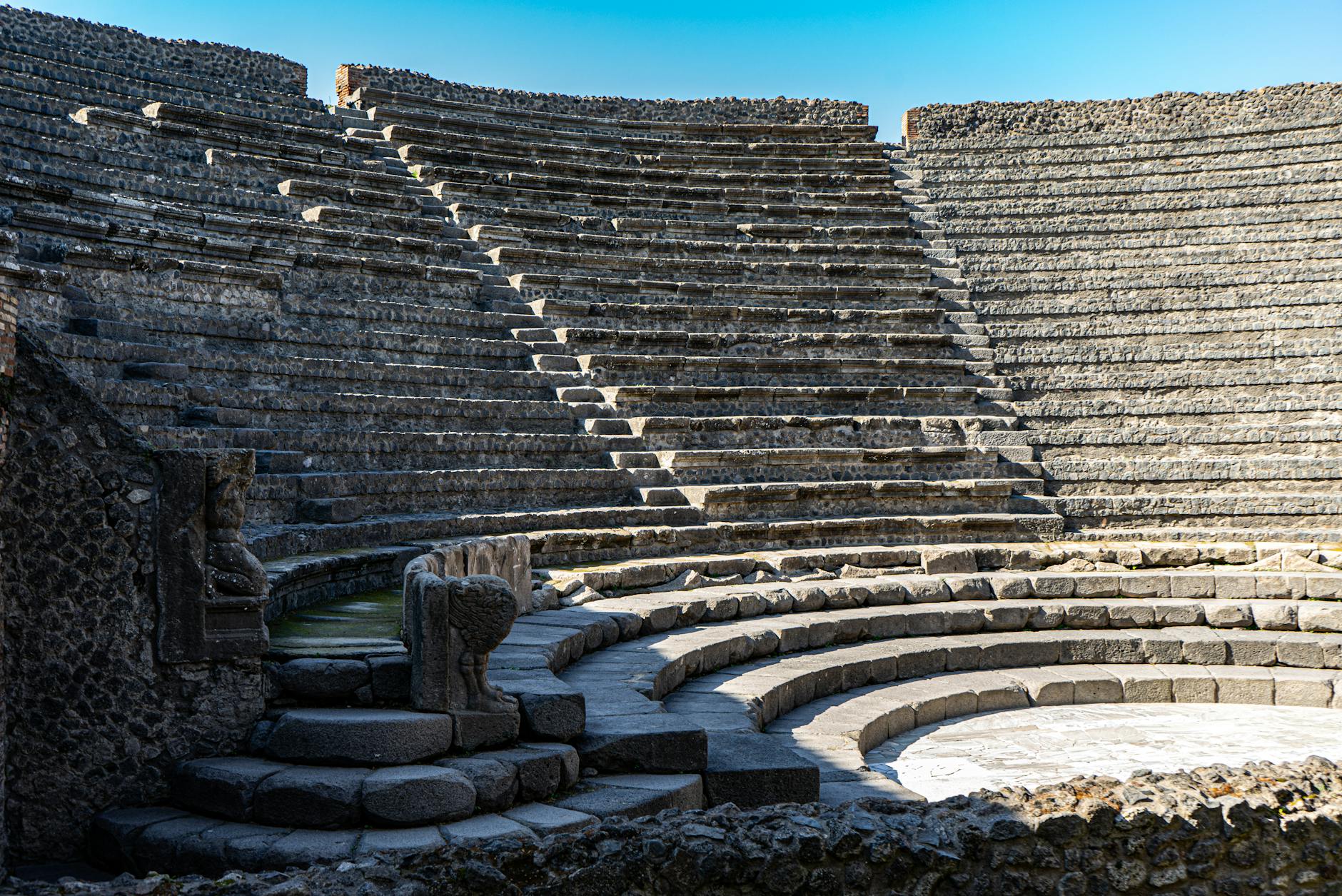 Ancient Roman amphitheatre in Pompeii
