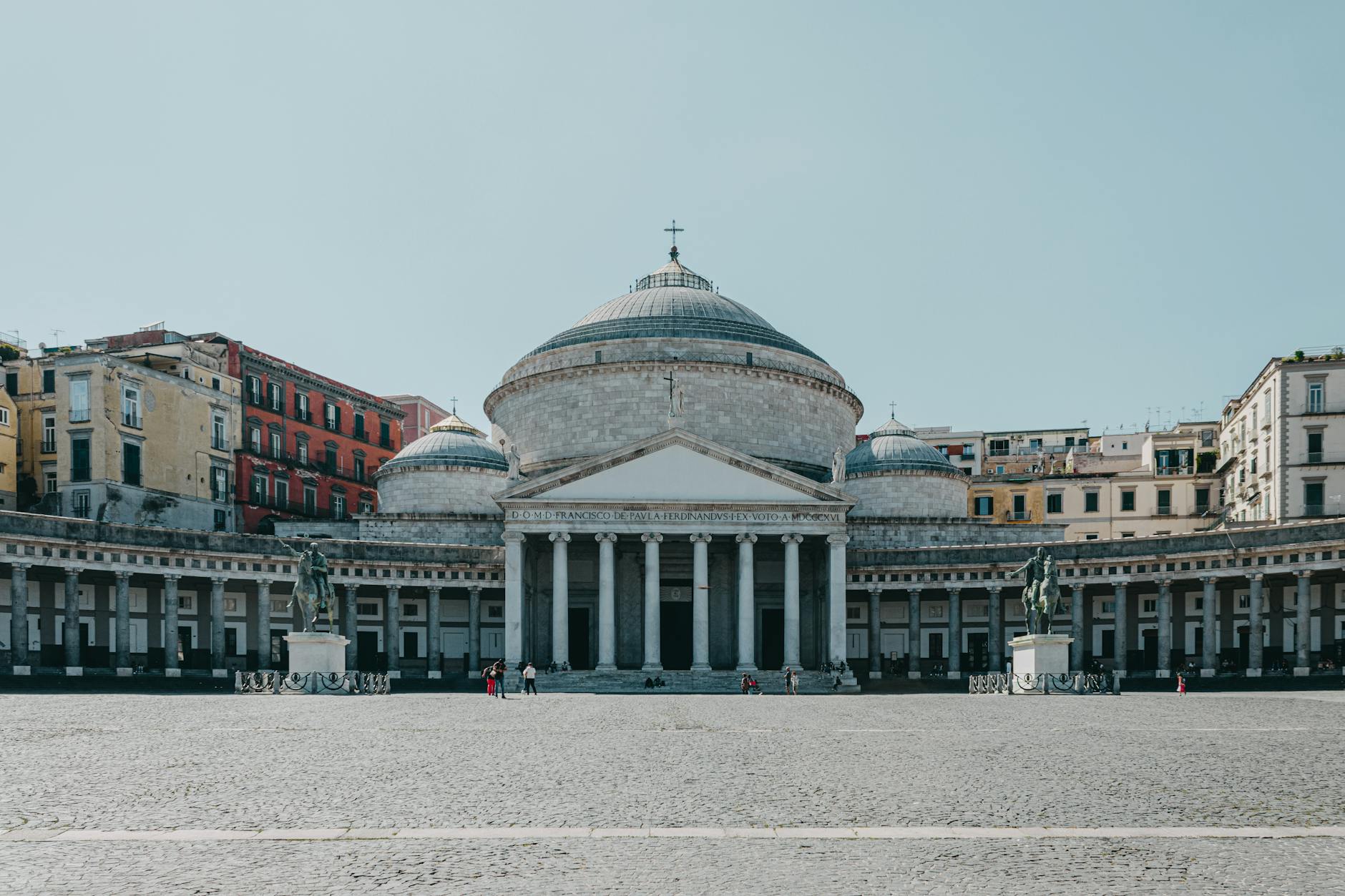 Piazza del Plebiscito and San Francesco di Paola in Naples
