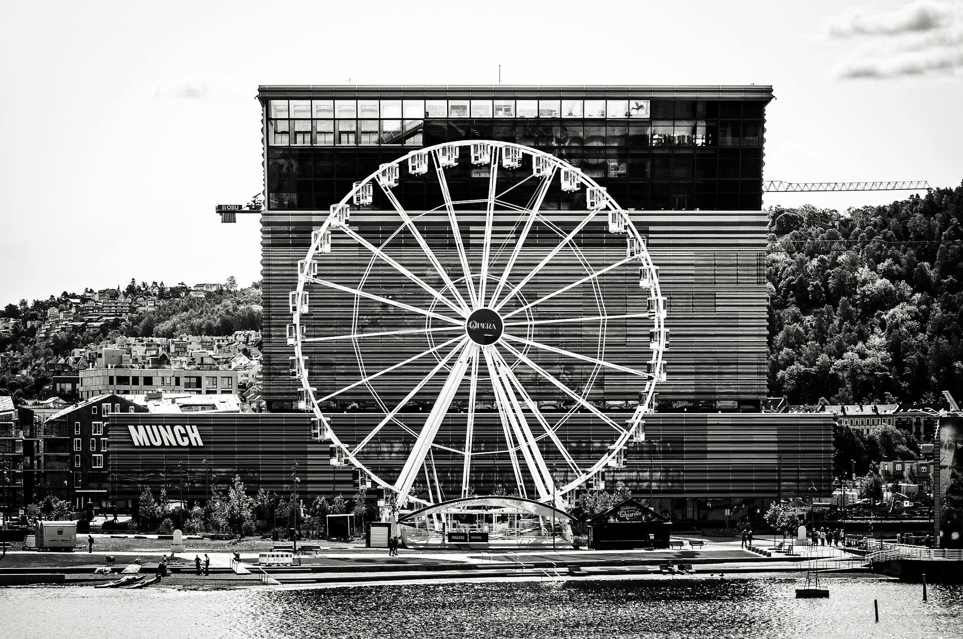 Ferris wheel near the Munch Museum in Oslo