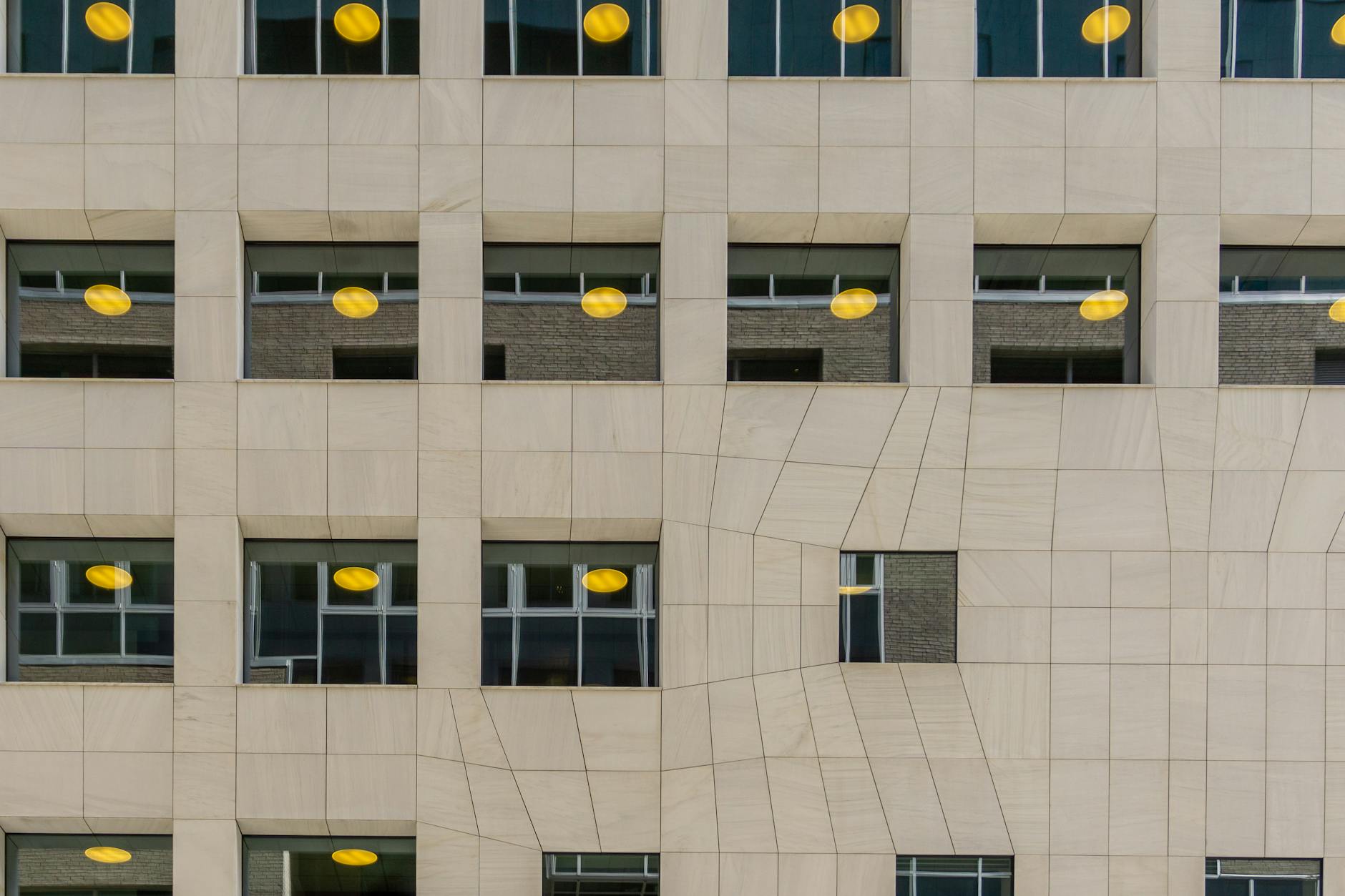 Geometric Oslo building facade