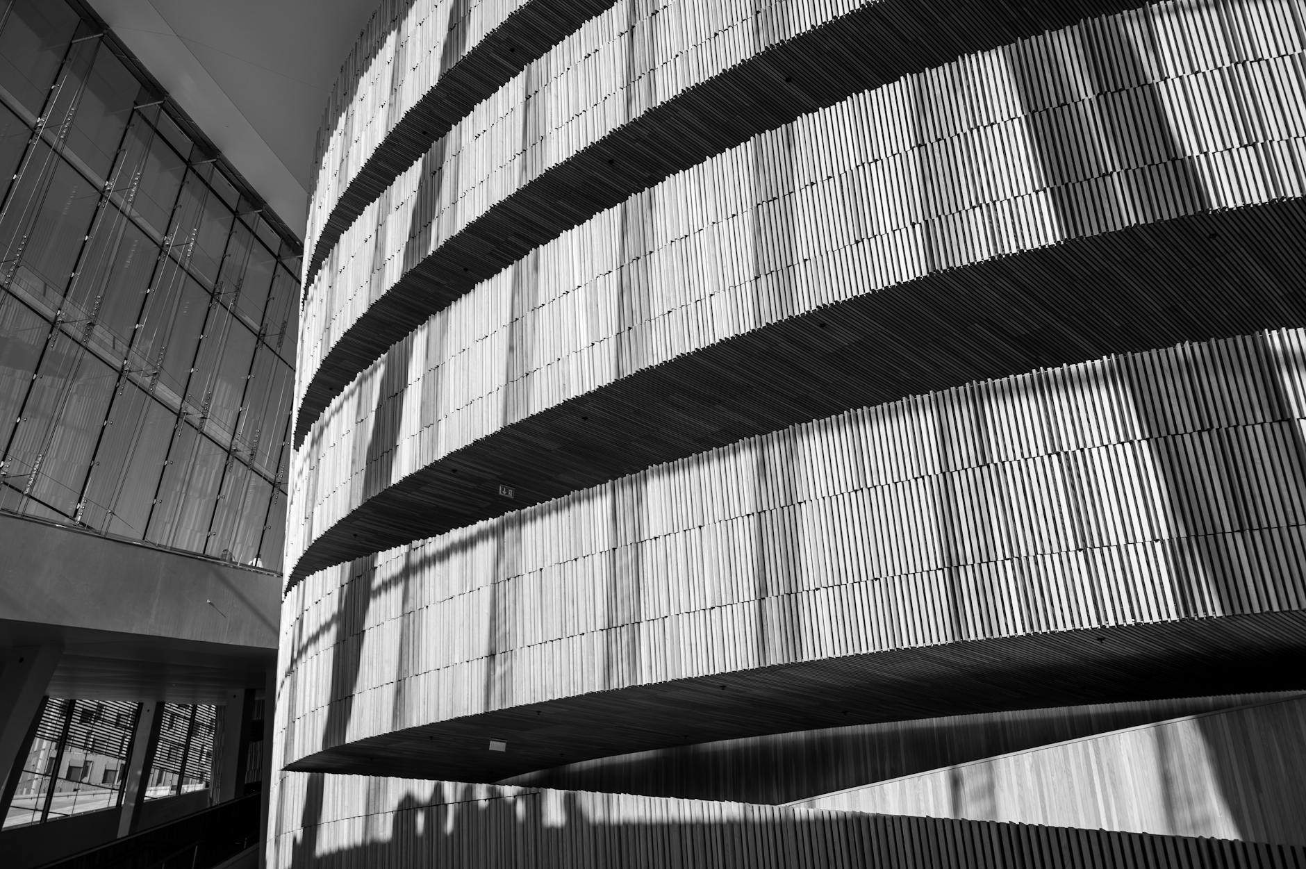 Interior curve of the Oslo Opera House