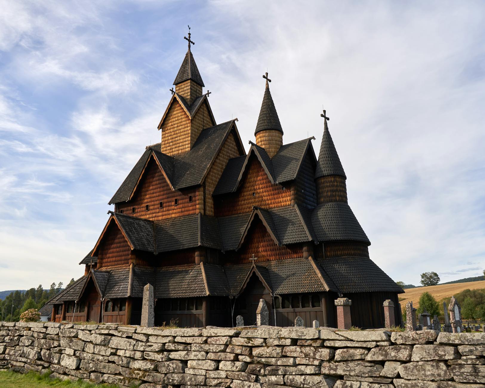 Historic Heddal Stave Church in Norway