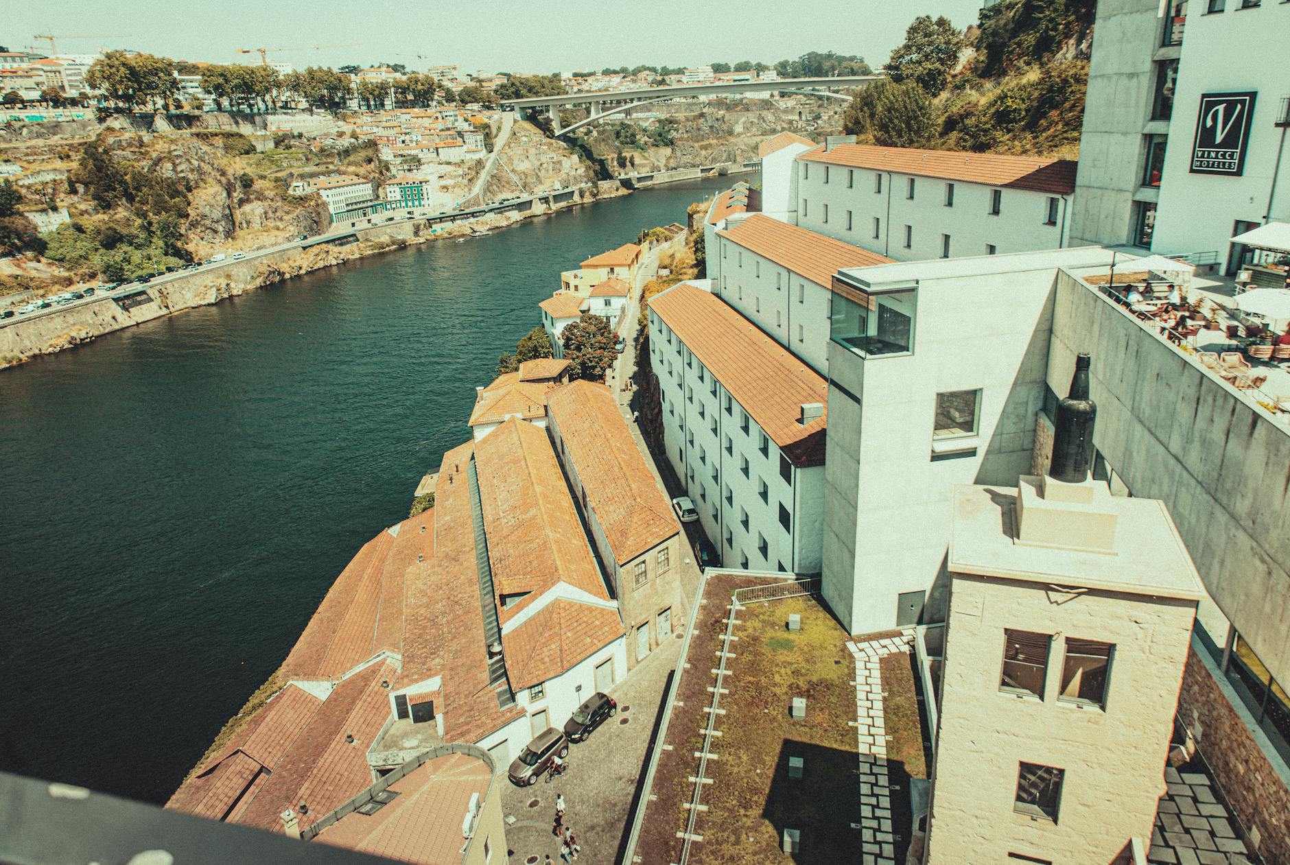 Rooftops and river views in Porto