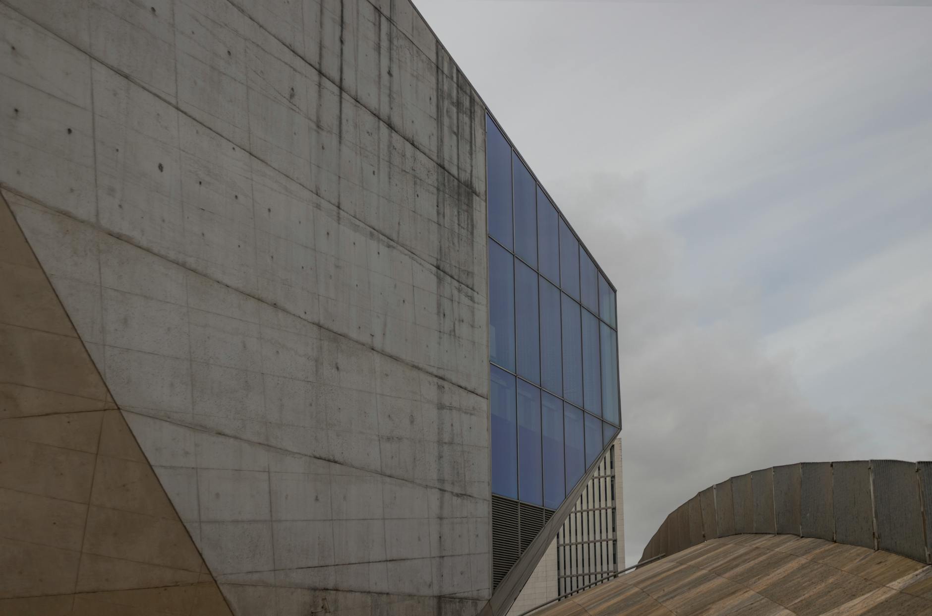 Modern architectural detail at Casa da Musica in Porto