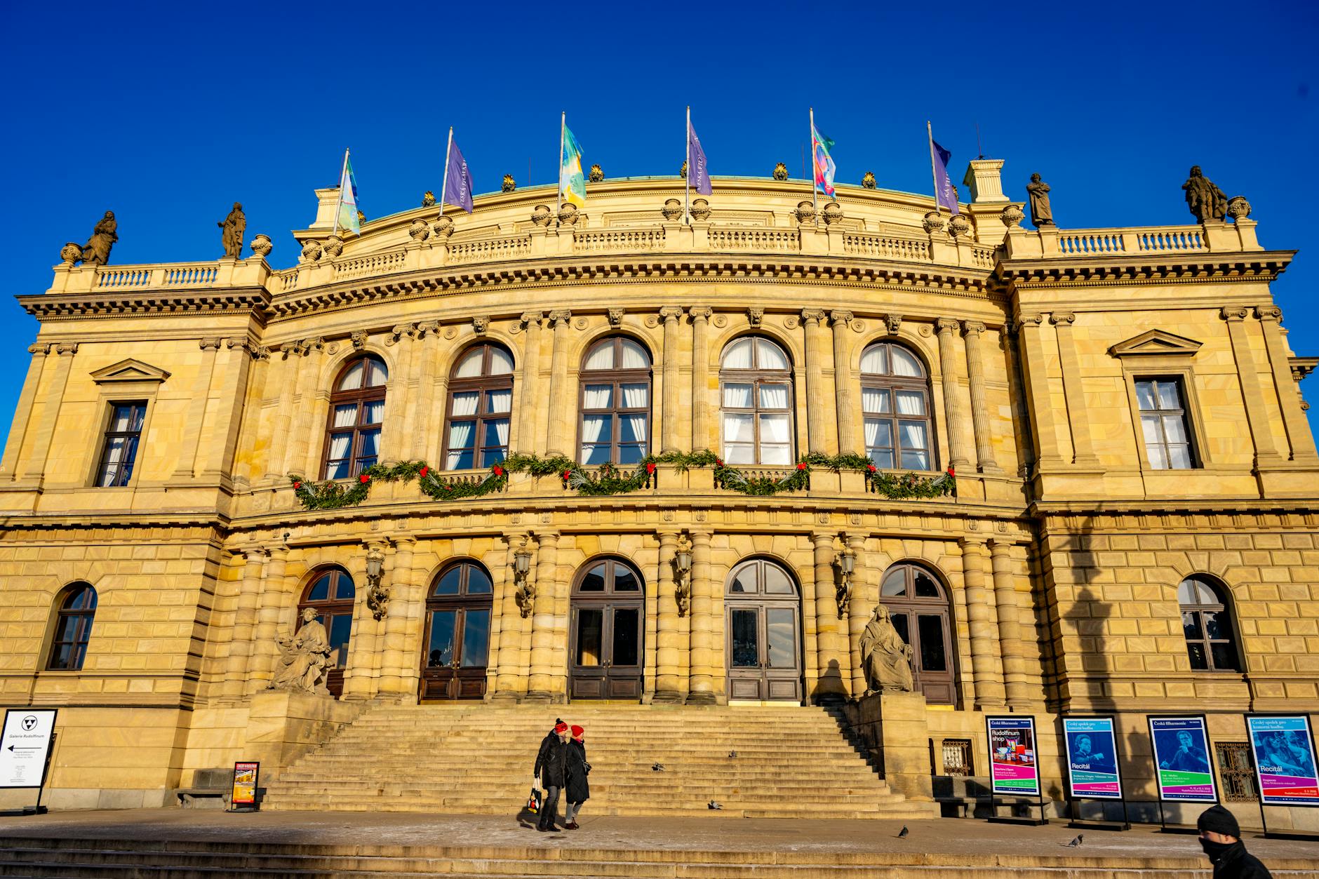 Historic academic-style building in Prague