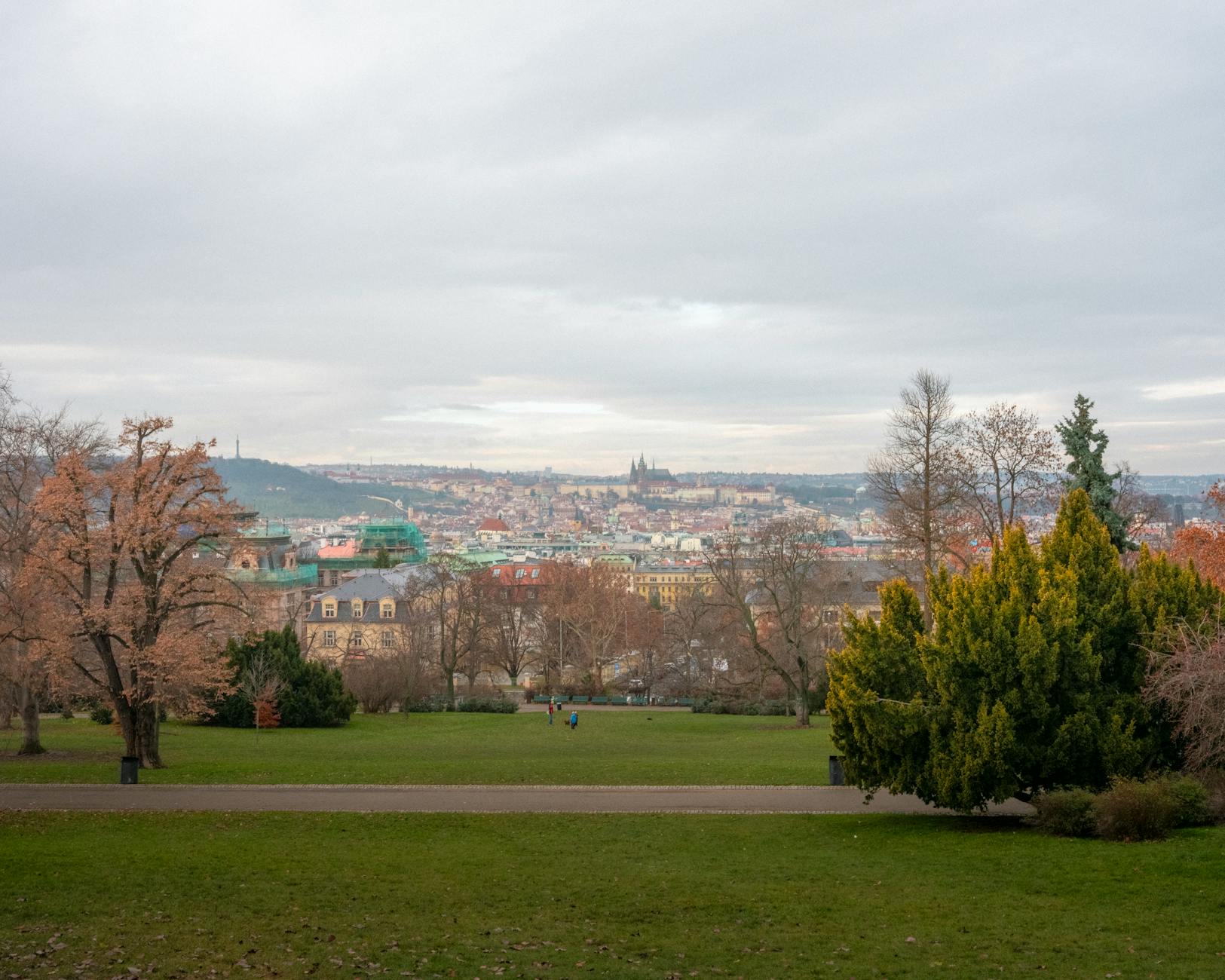 Panoramic view of Prague from Letna Park