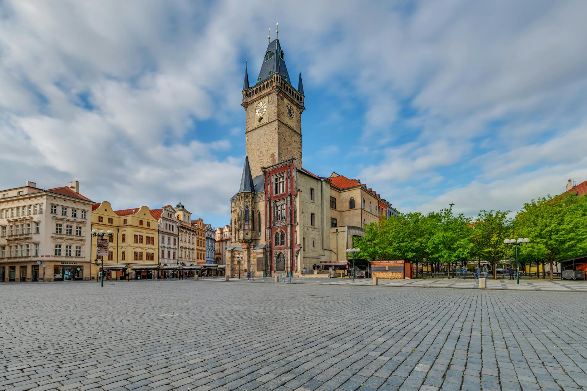 Old Town Square in Prague with historic architecture