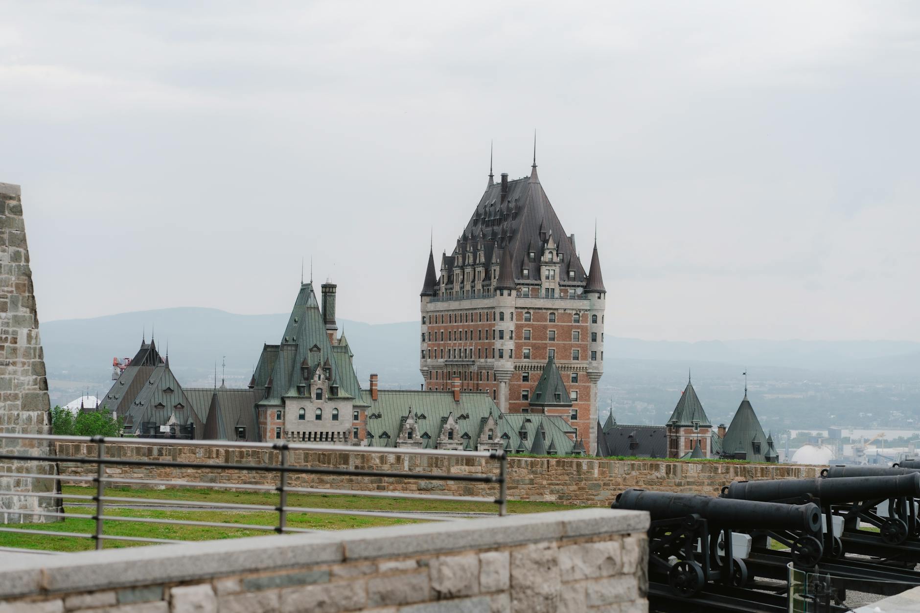 Chateau Frontenac and Old Quebec City architecture