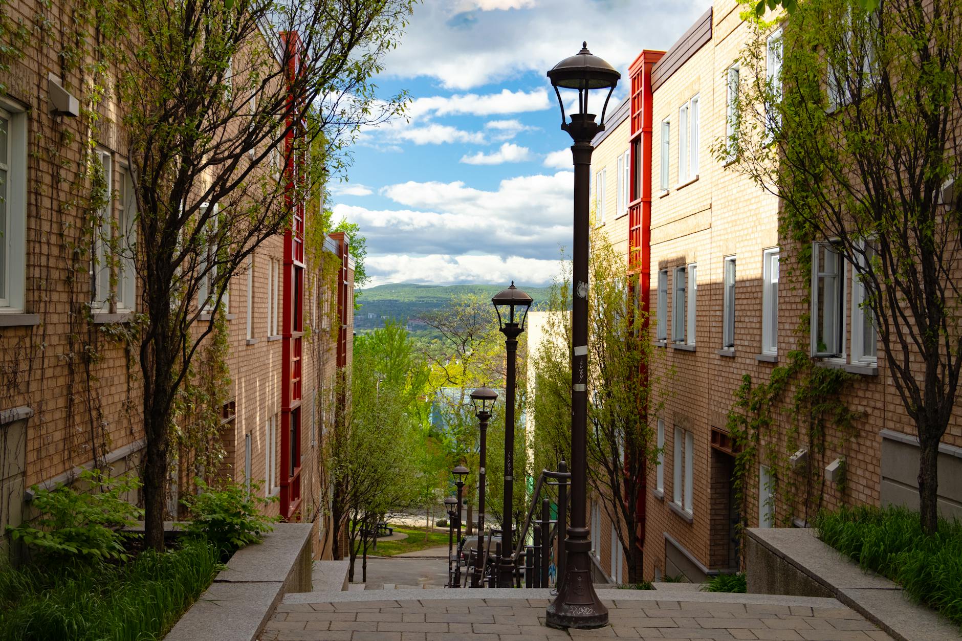 Residential alleyway in Quebec City