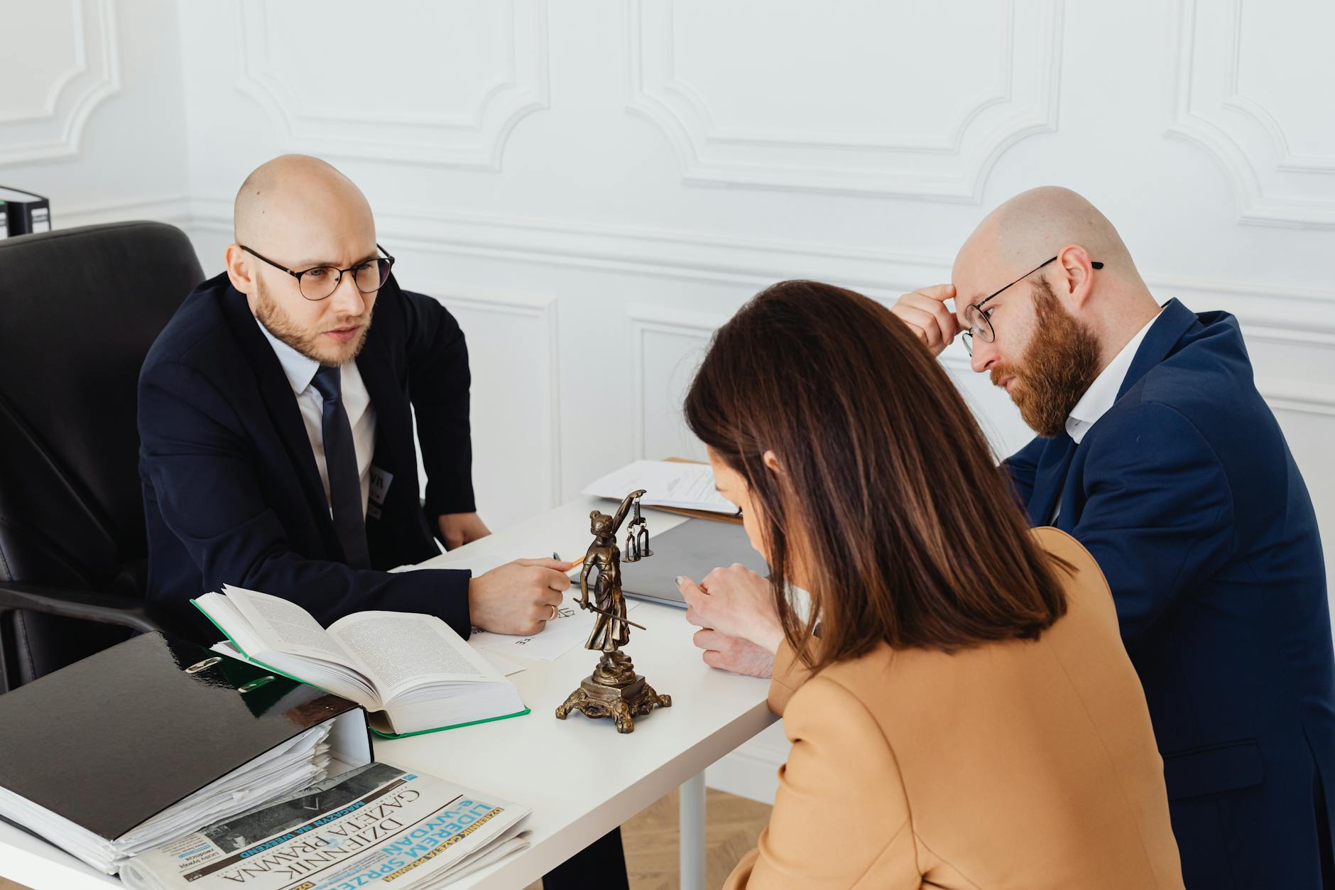 Professional consulting clients in a modern office