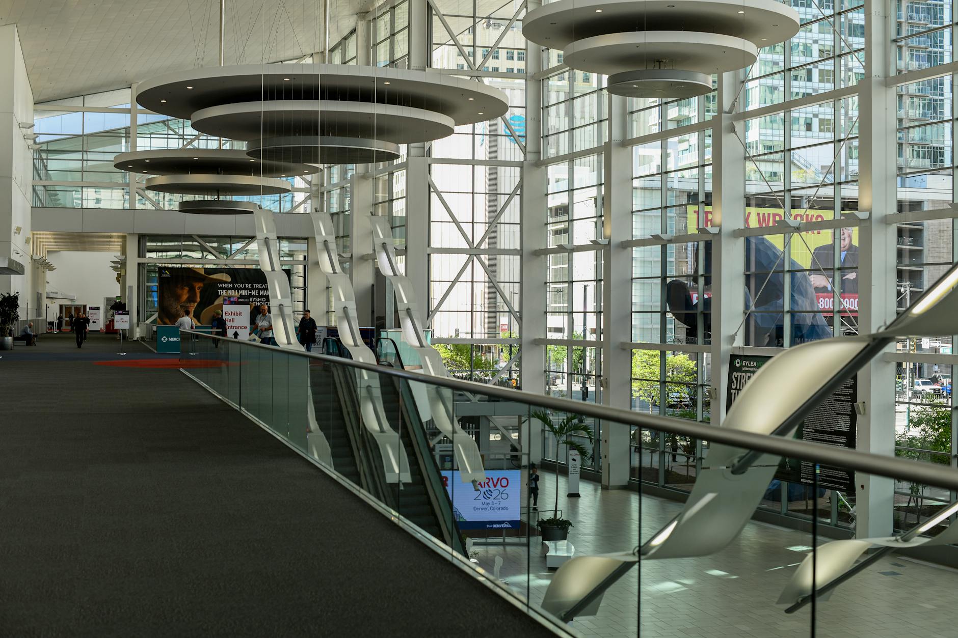Modern convention center interior