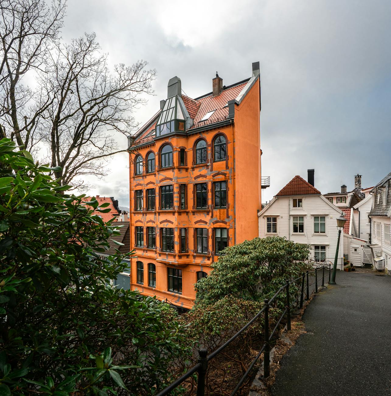 Stavanger neighborhood building for conference budget and weather planning.