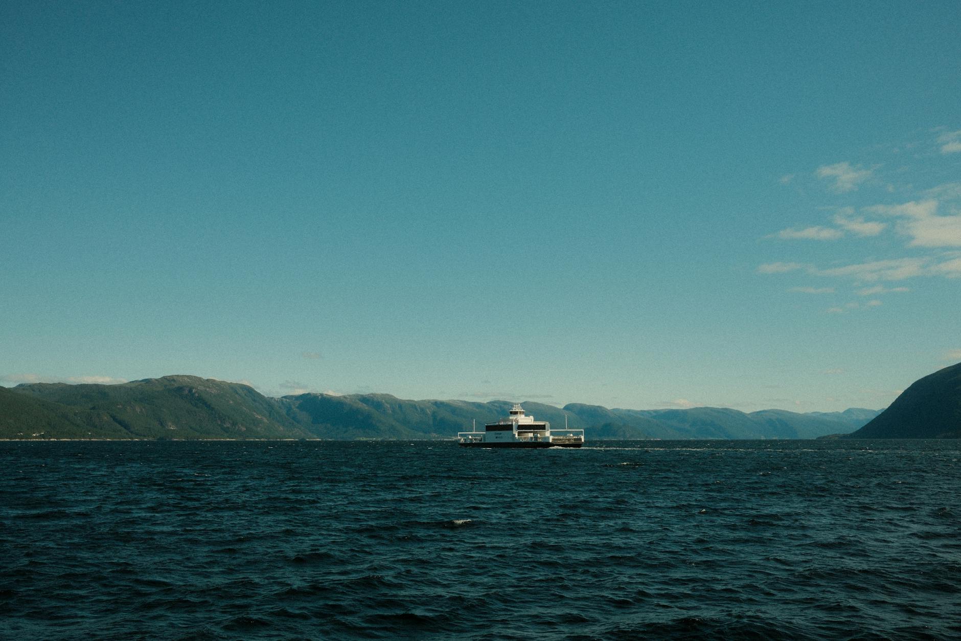 Norwegian ferry route for Stavanger fjord transport planning.
