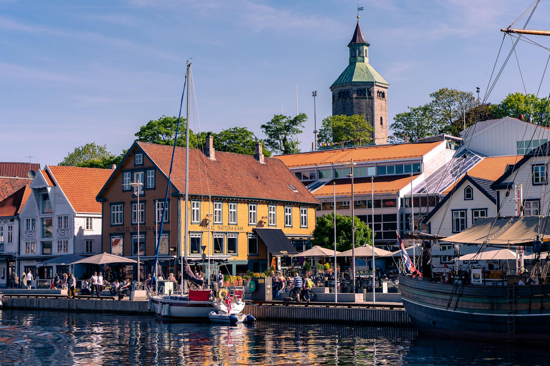 Stavanger waterfront and harbor for business travel planning.