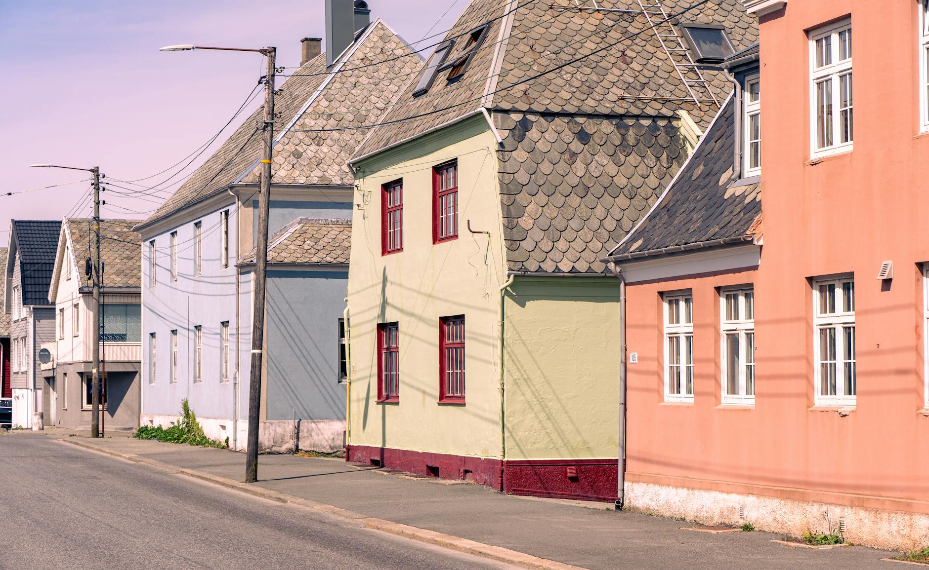 Stavanger street scene for content shooting route planning.