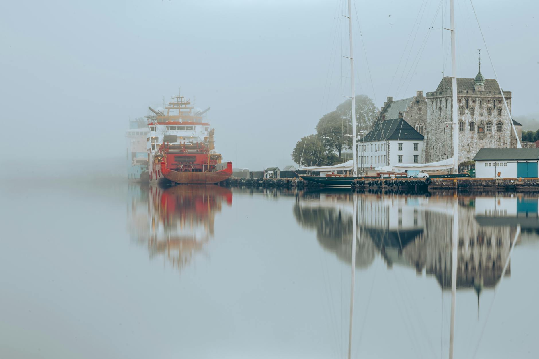 Stavanger harbor city view for sales territory planning.