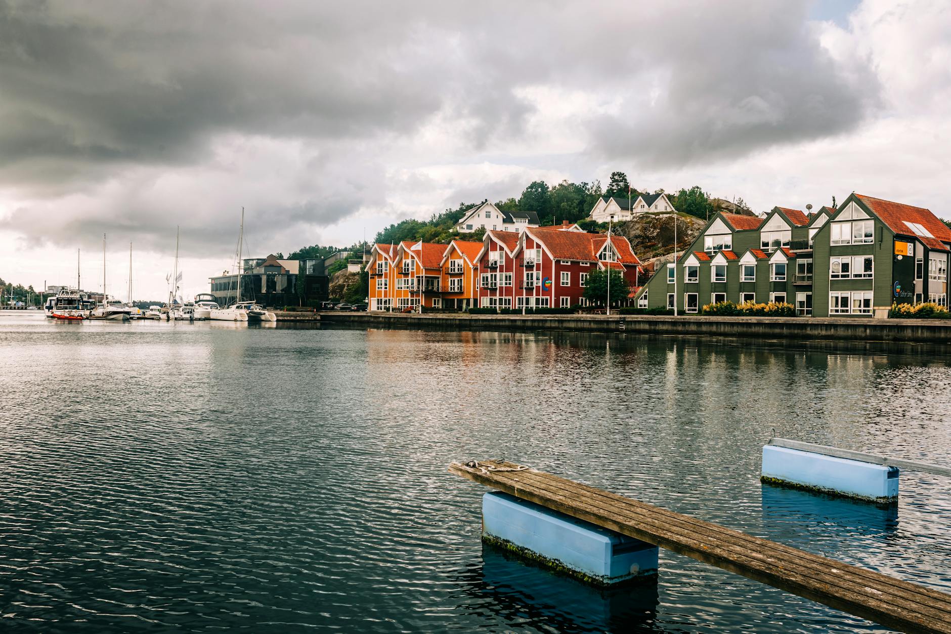 Stavanger old town harbor for student travel report planning.