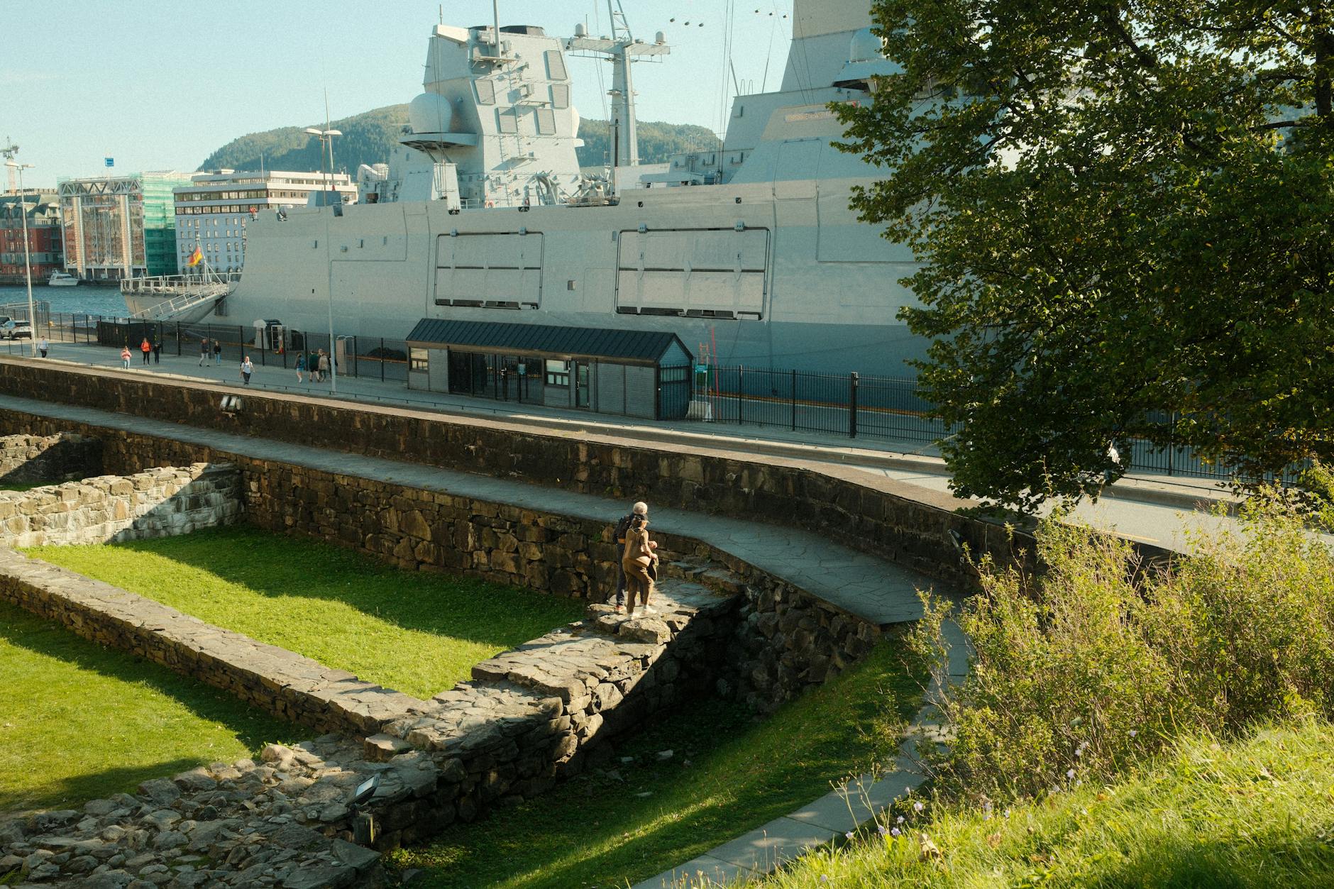 European harbor scene for Stavanger tourist waterfront planning.