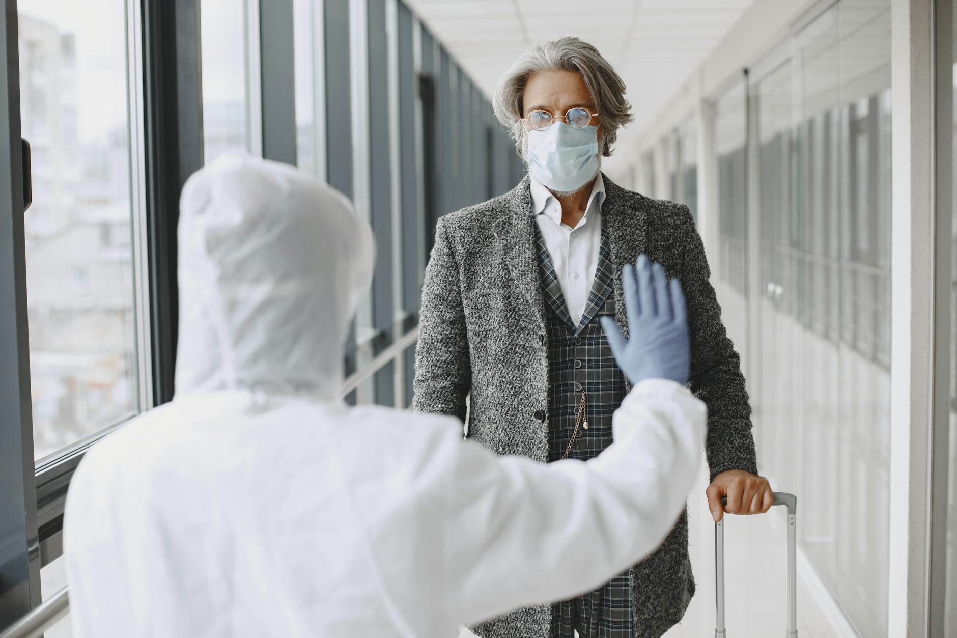 Airport health screening for Stavanger medical travel arrival planning.