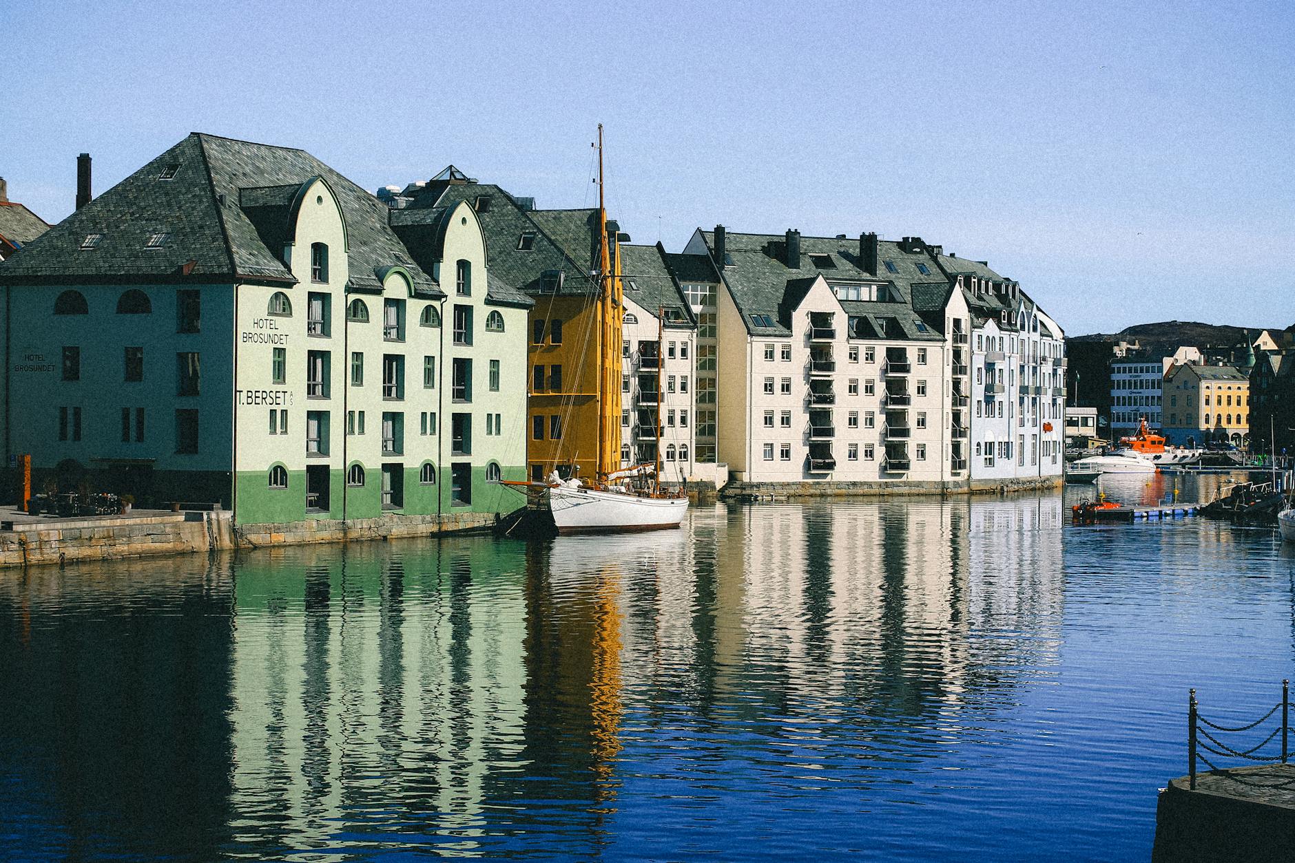 Stavanger old town waterfront for volunteer travel report planning.