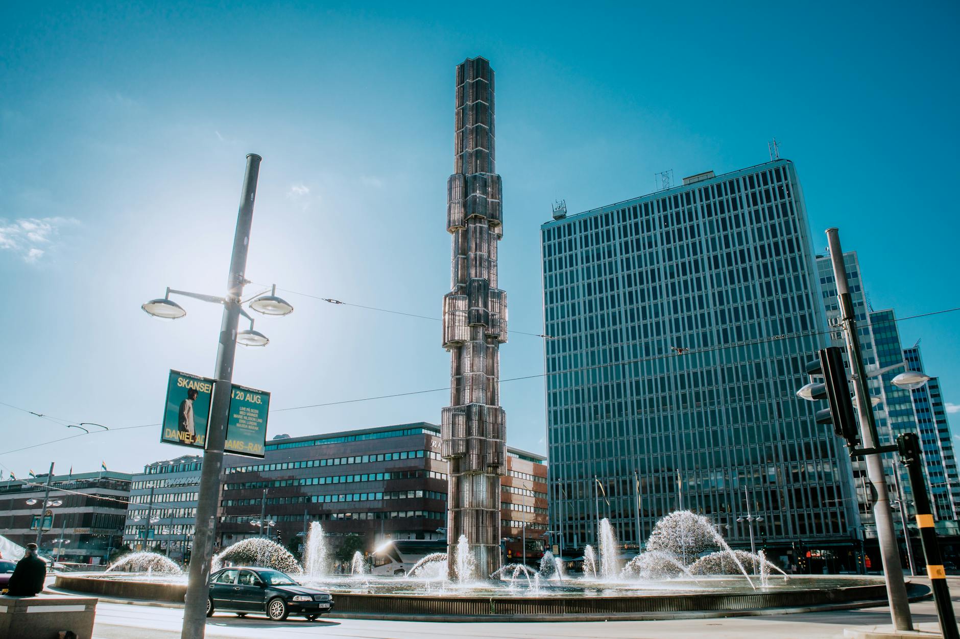 Sergels Torg and high-rises for Stockholm business travel planning.