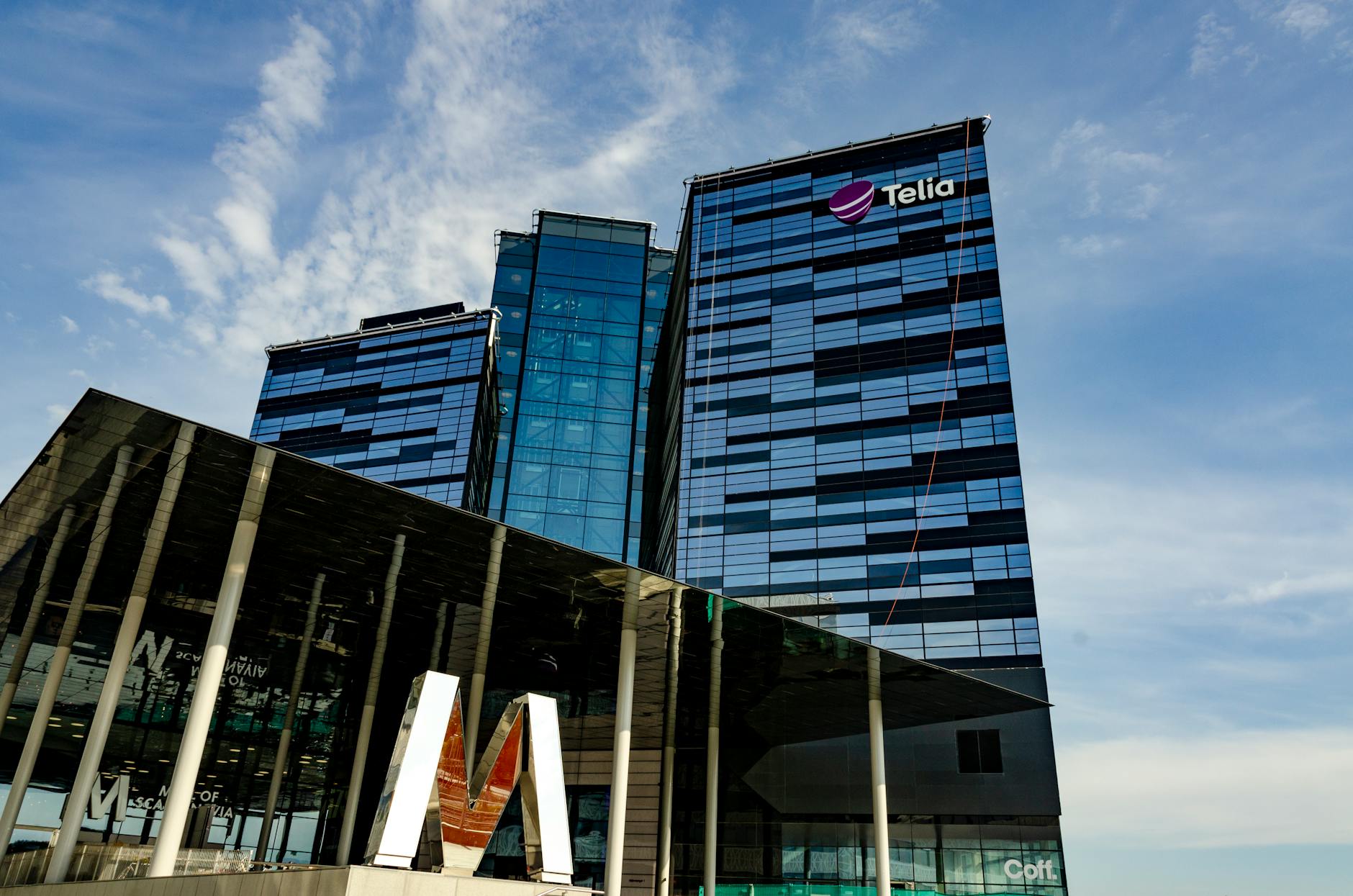 Modern Stockholm building for business district planning.