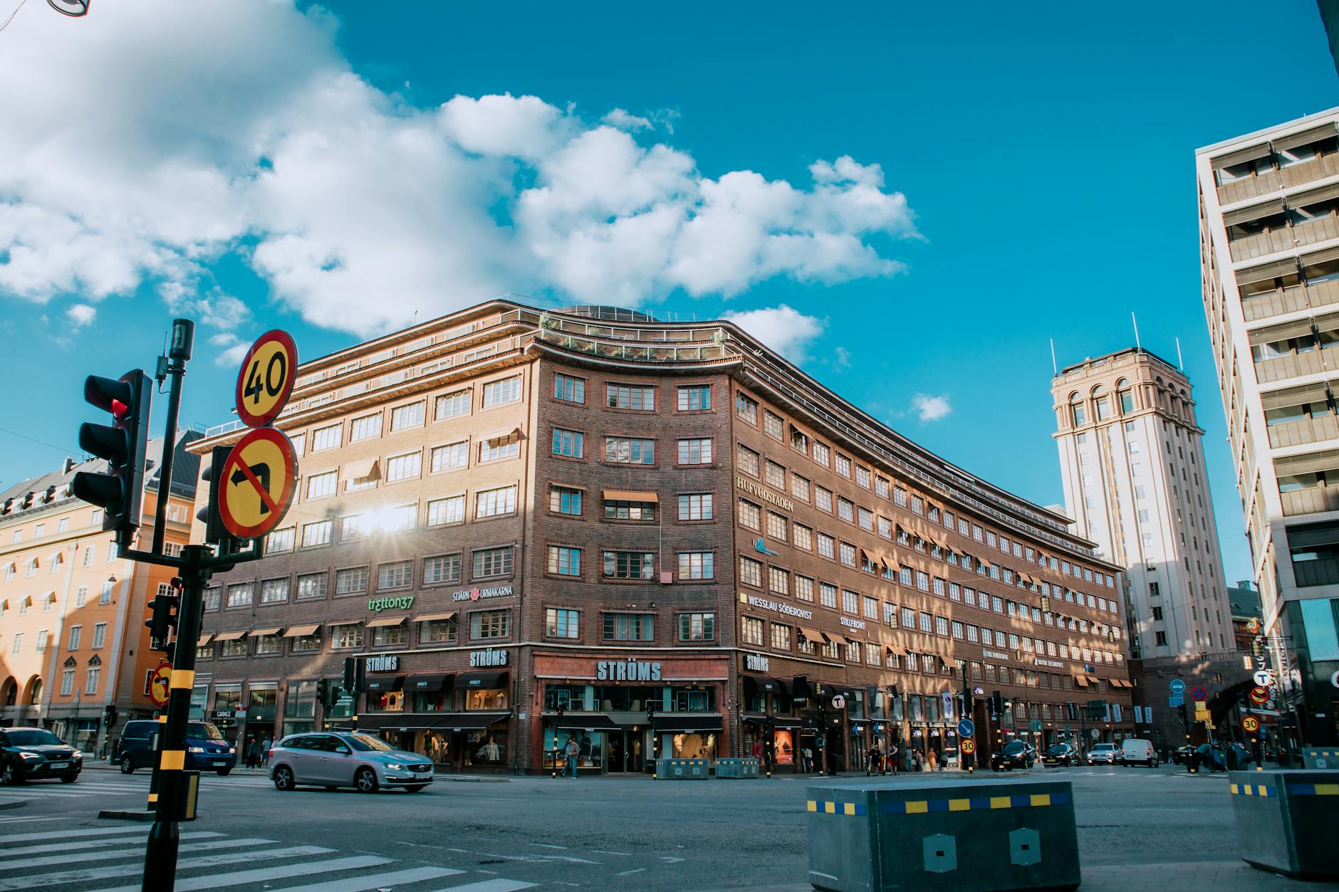 Stockholm city intersection for conference attendee movement planning.