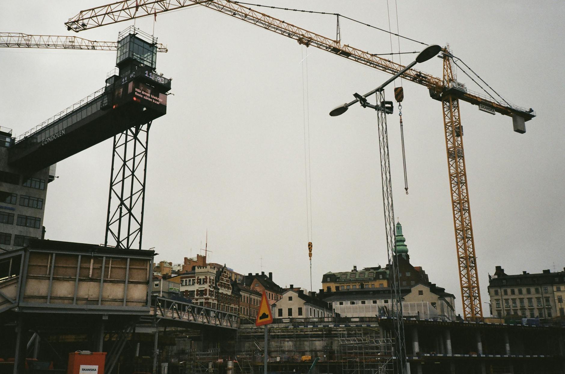 Stockholm construction and office skyline for consultant transport planning.