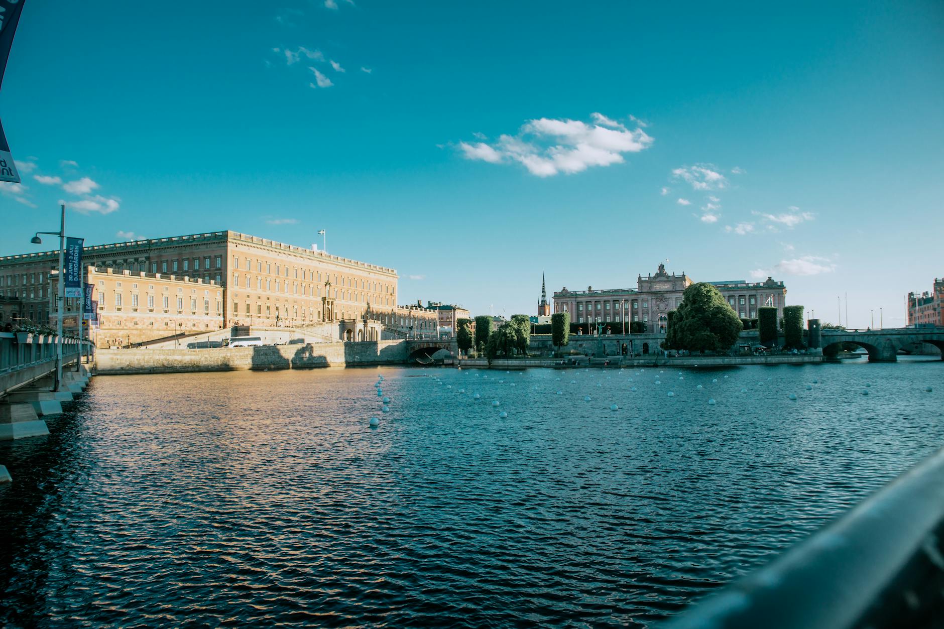 Stockholm Royal Palace waterfront for creator lodging route planning.